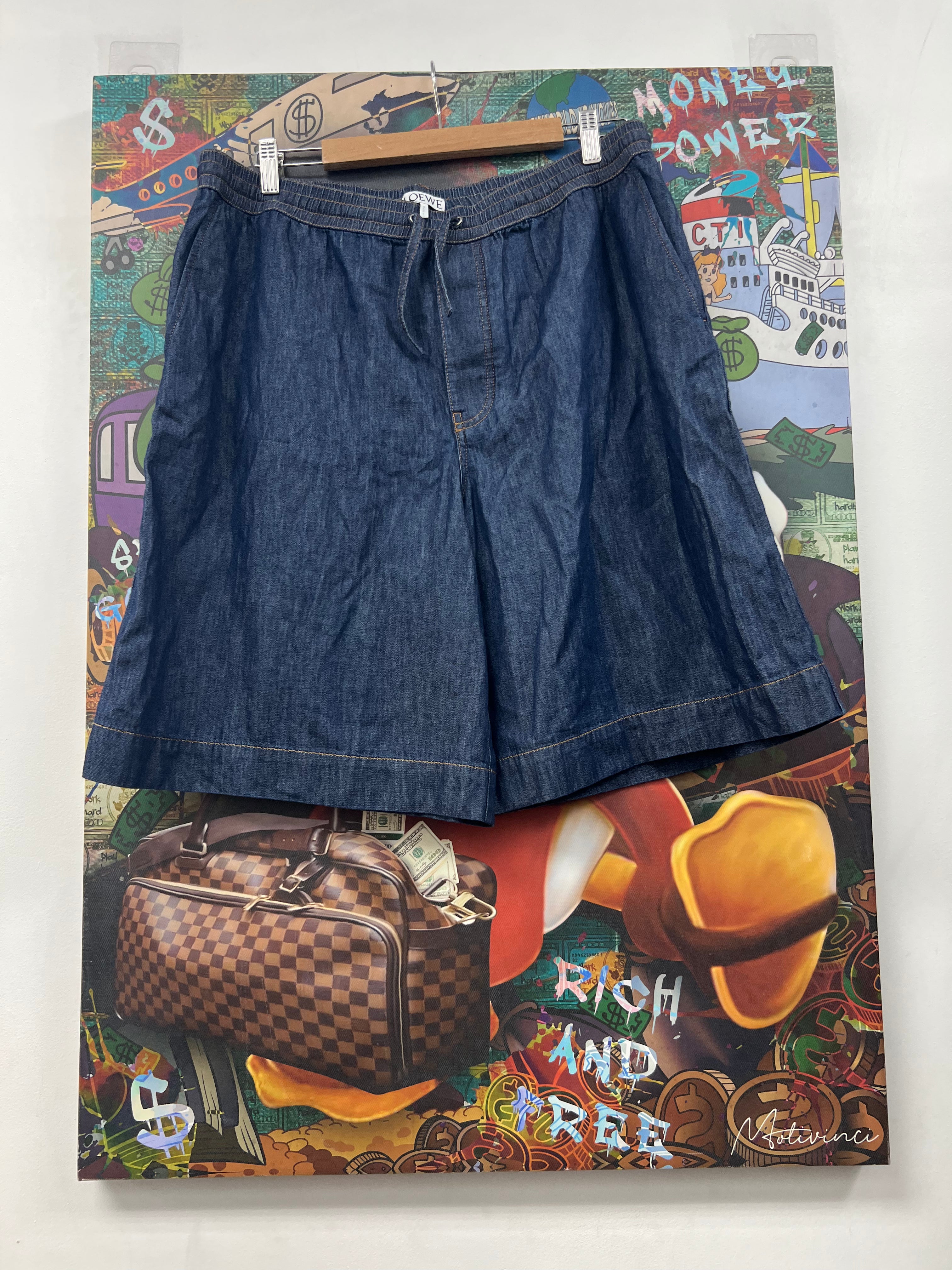 Loewe Blue Anagram Shorts