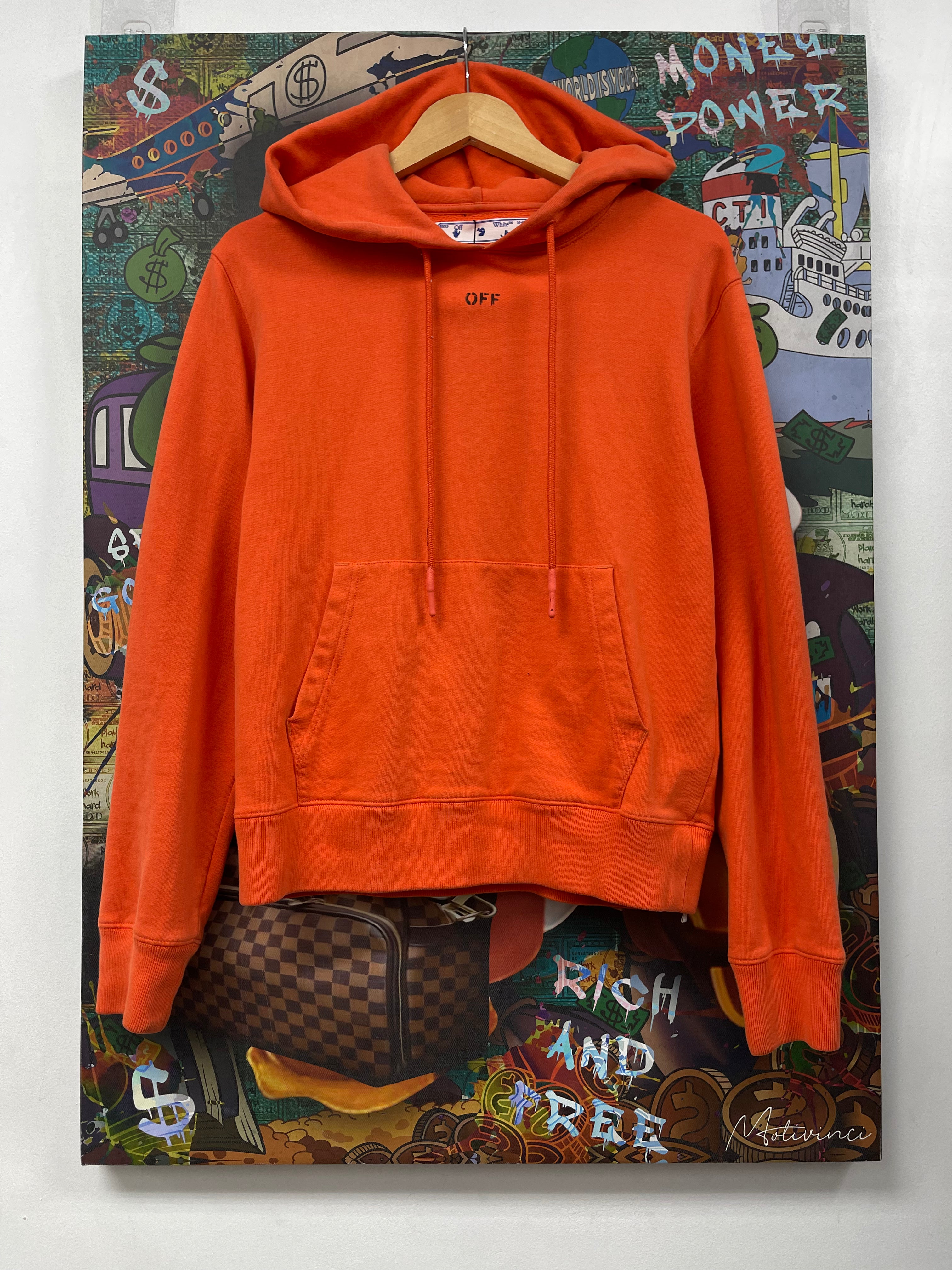 Off White Orange Black Arrows Hoodie