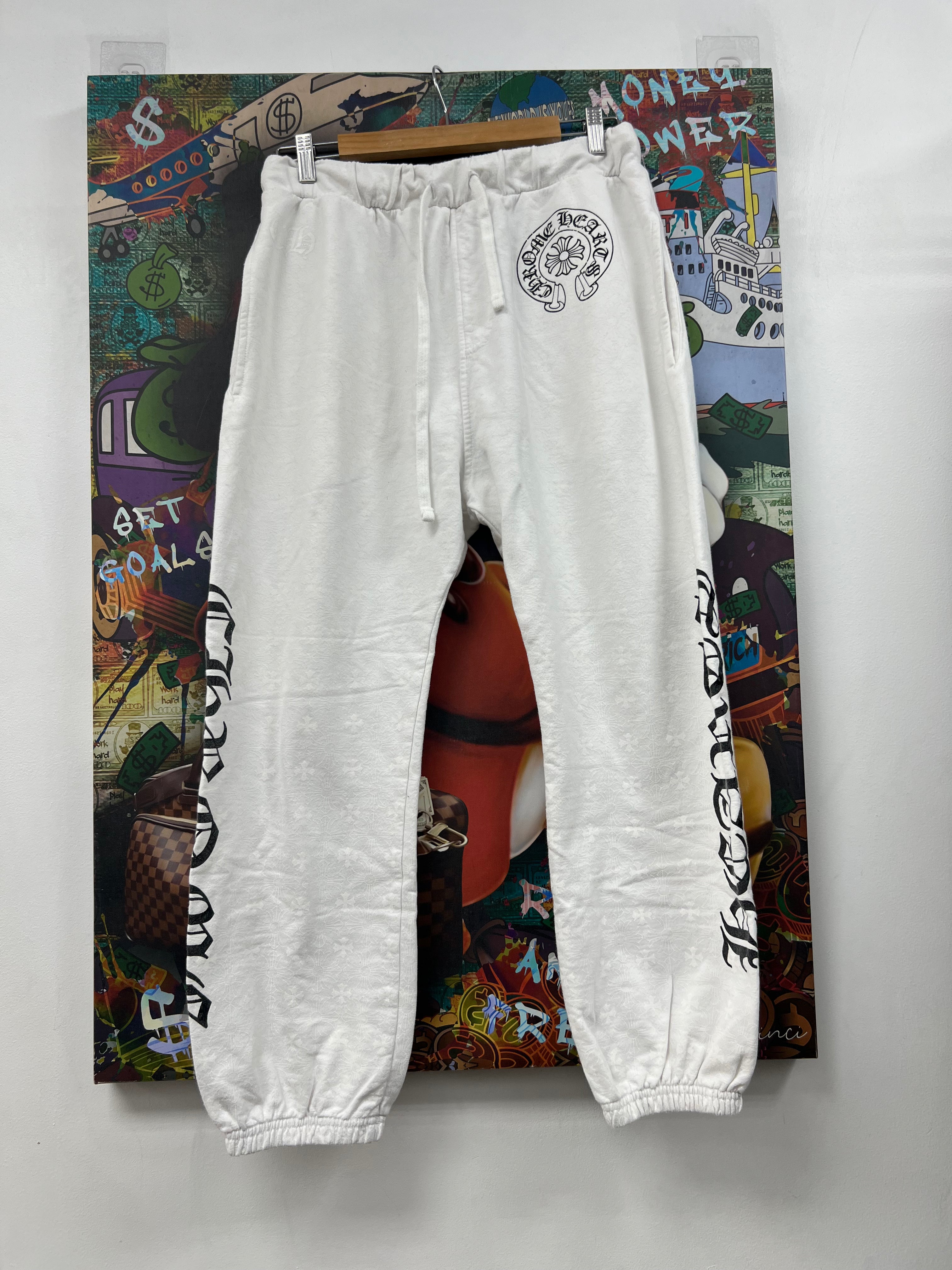 Chrome Hearts White Monogram Horseshoe Sweats