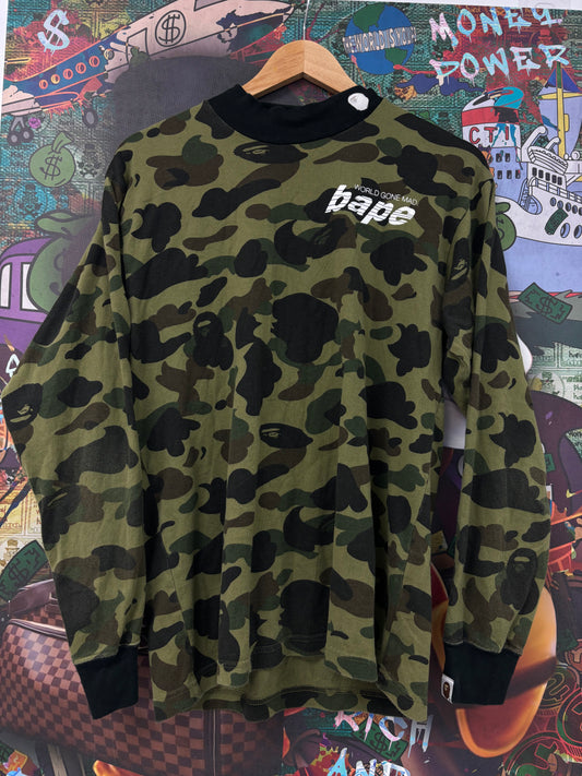 BAPE WGM Camo LS  Used Small