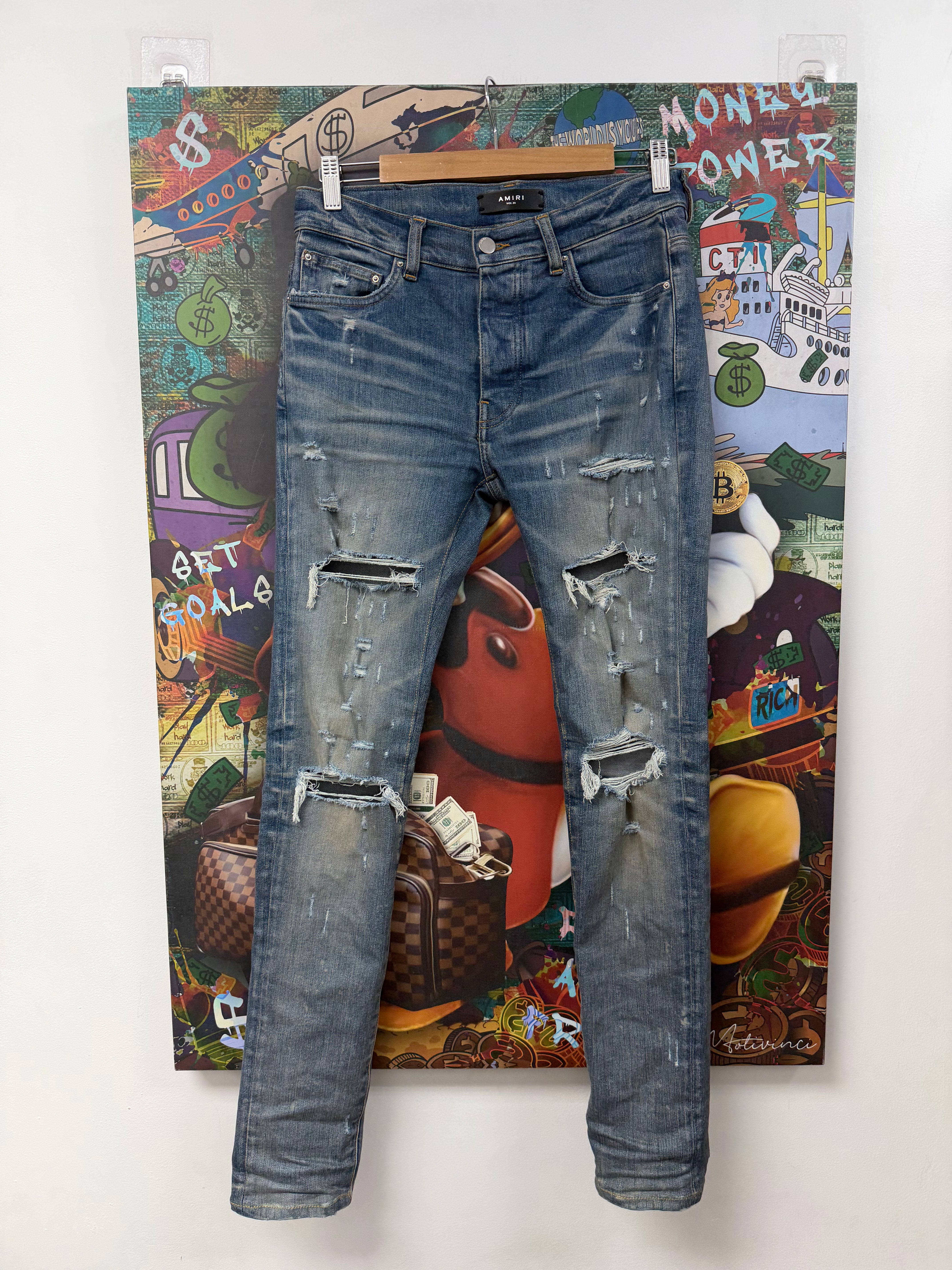 Amiri Light Indigo Thrasher Jeans