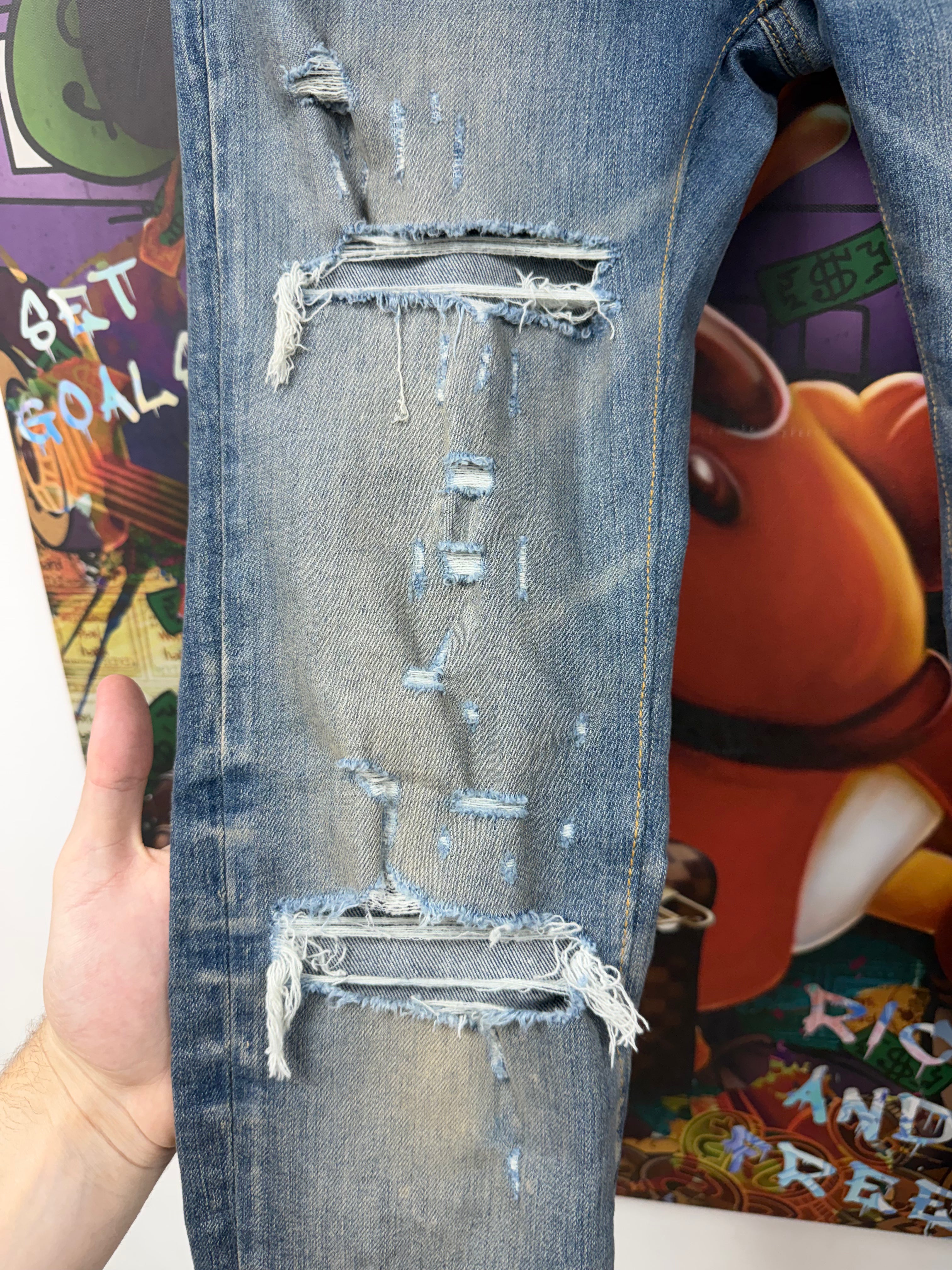 Amiri Light Indigo Thrasher Jeans