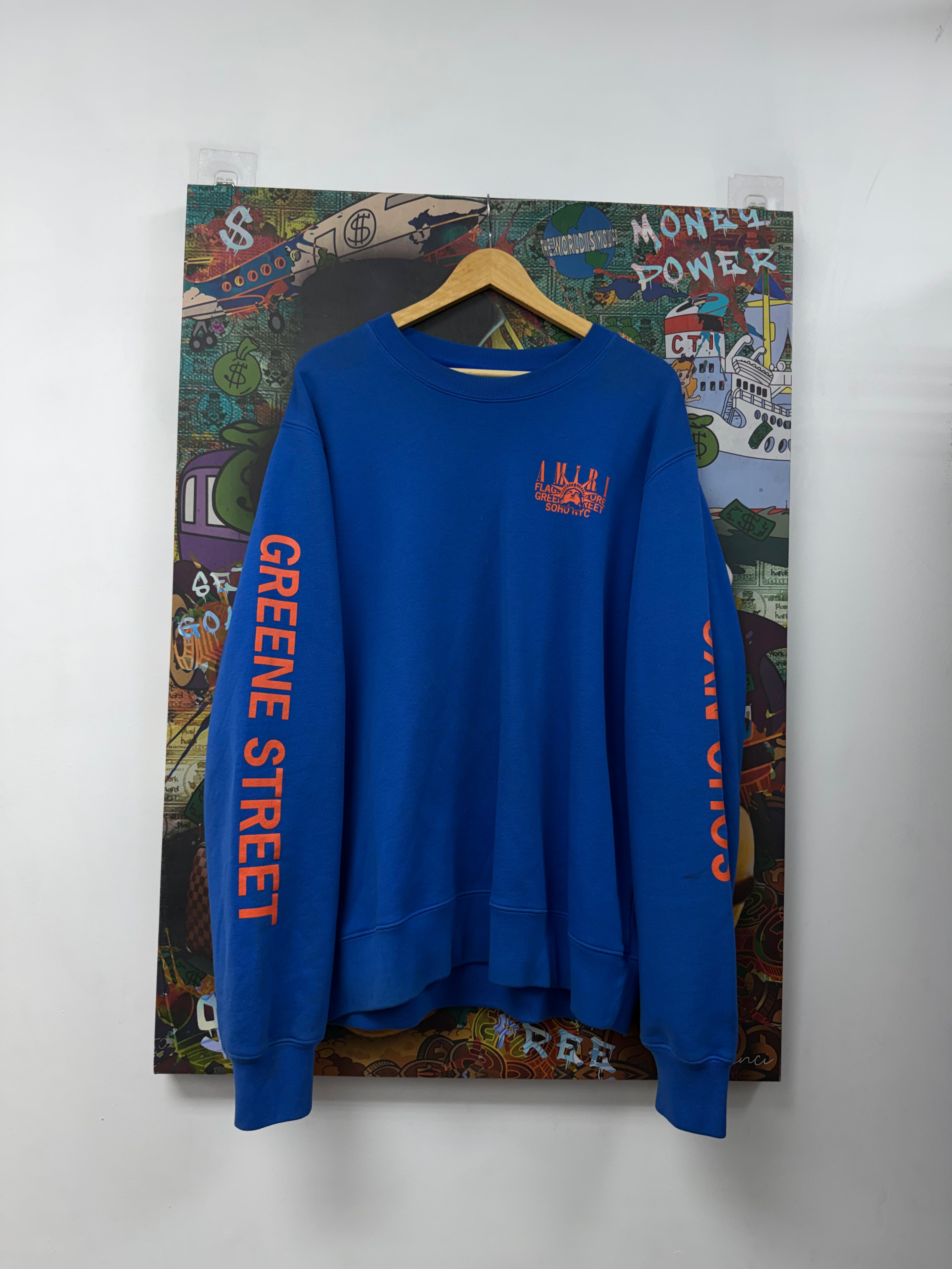Amiri Blue Orange Soho Exclusive Crewneck