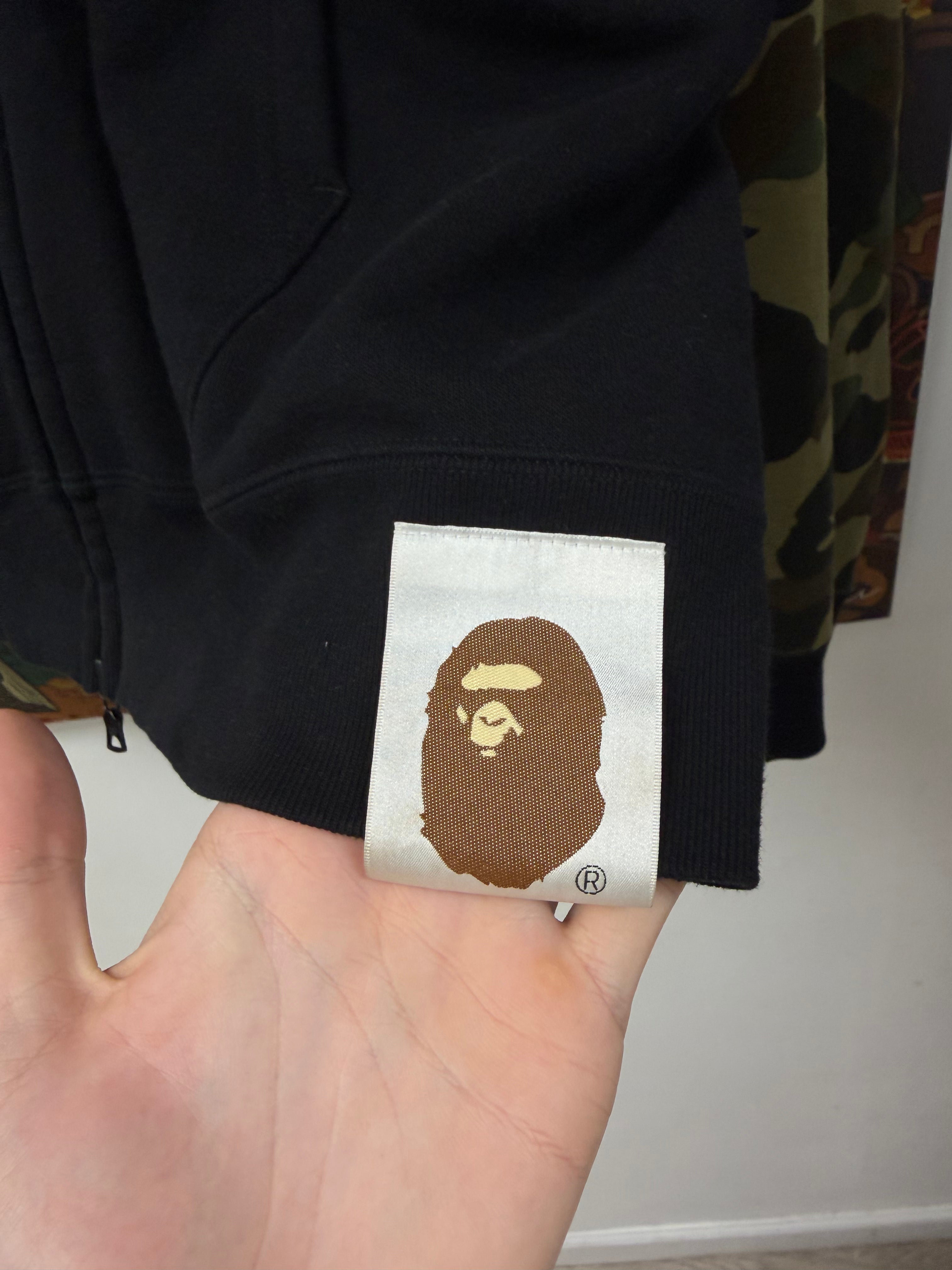 BAPE Black Camo Shark Zip Up