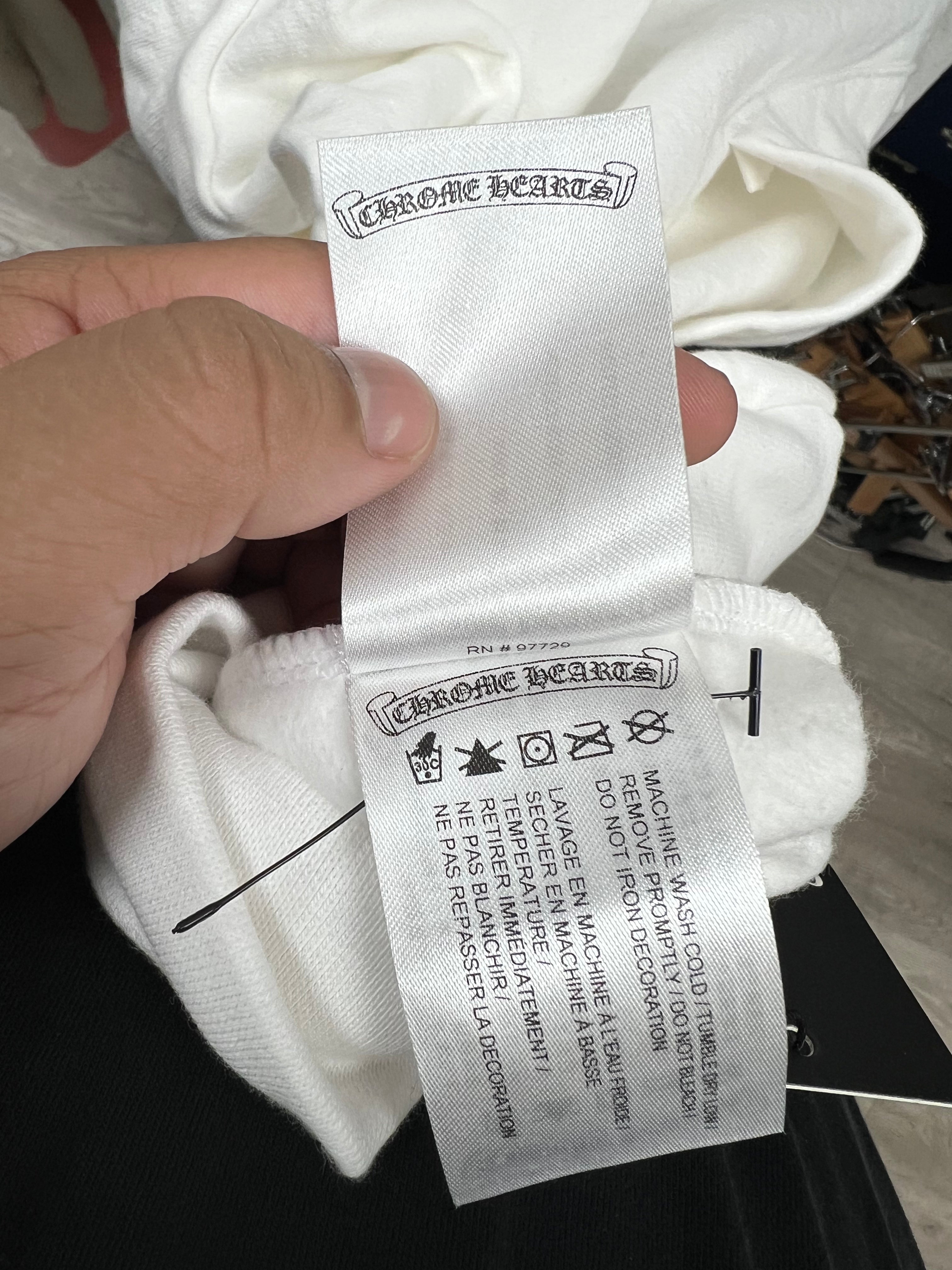 Chrome Hearts White T-Bar USA Shoulder Logo Zip Up
