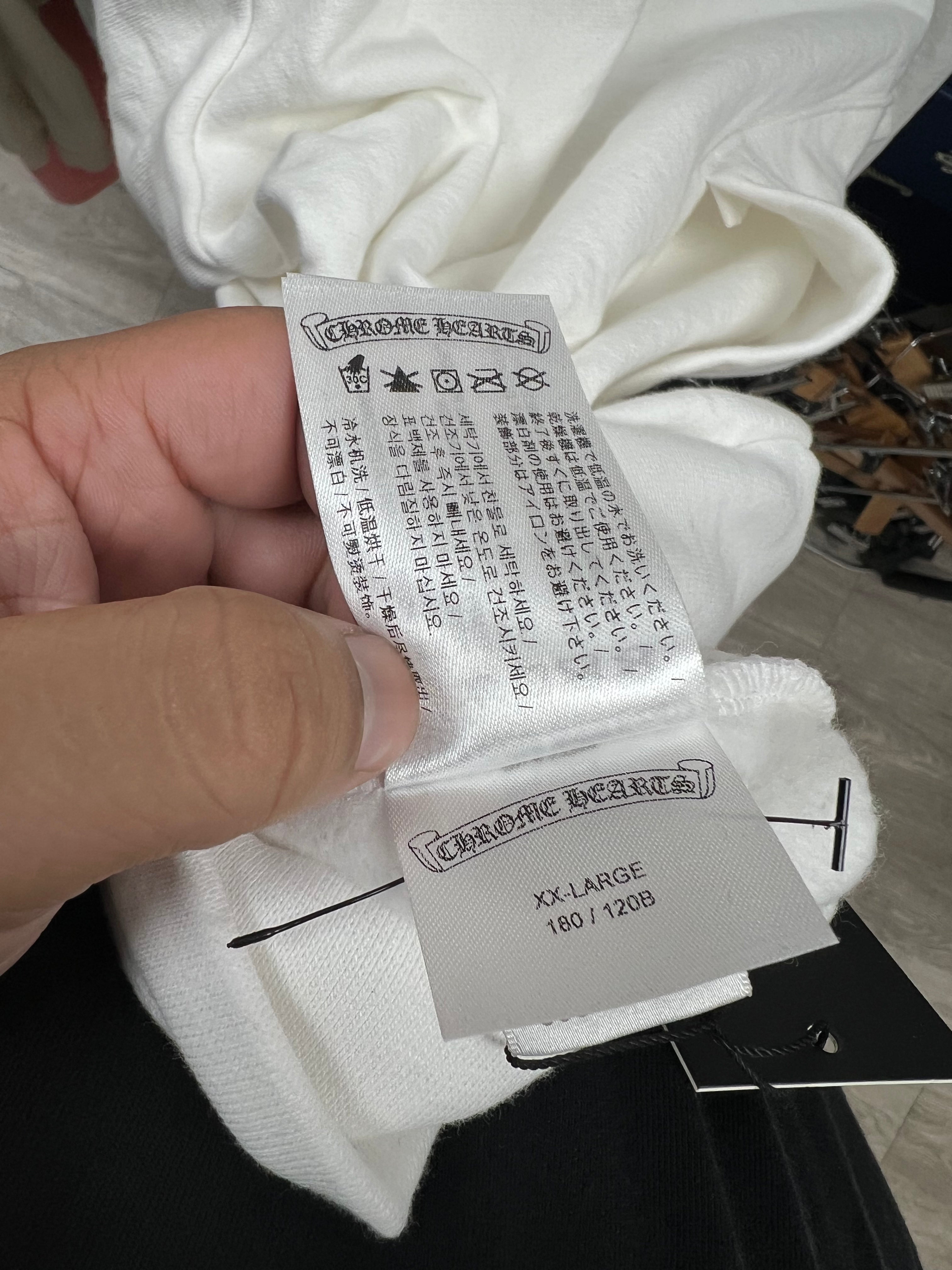 Chrome Hearts White T-Bar USA Shoulder Logo Zip Up