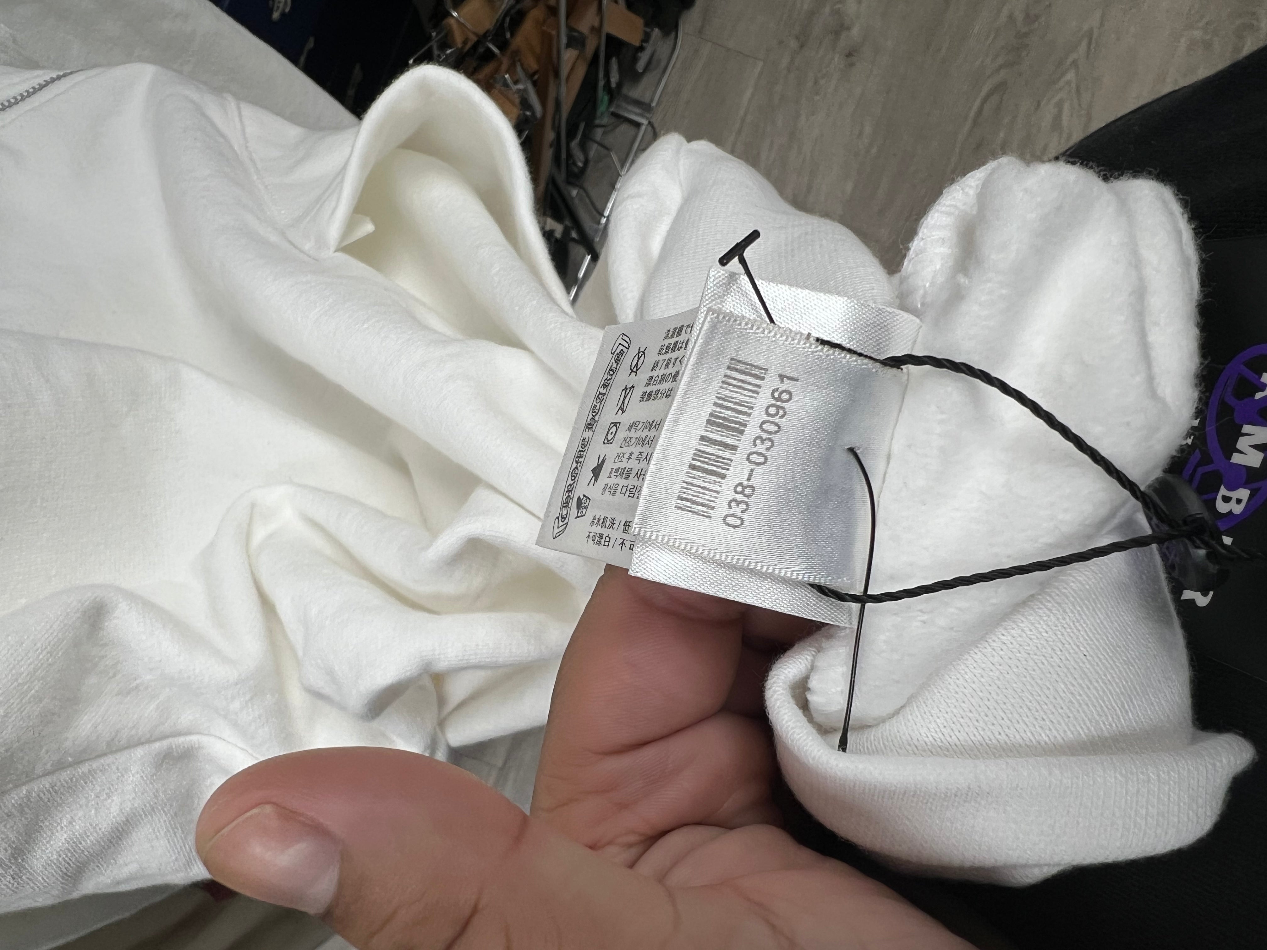 Chrome Hearts White T-Bar USA Shoulder Logo Zip Up