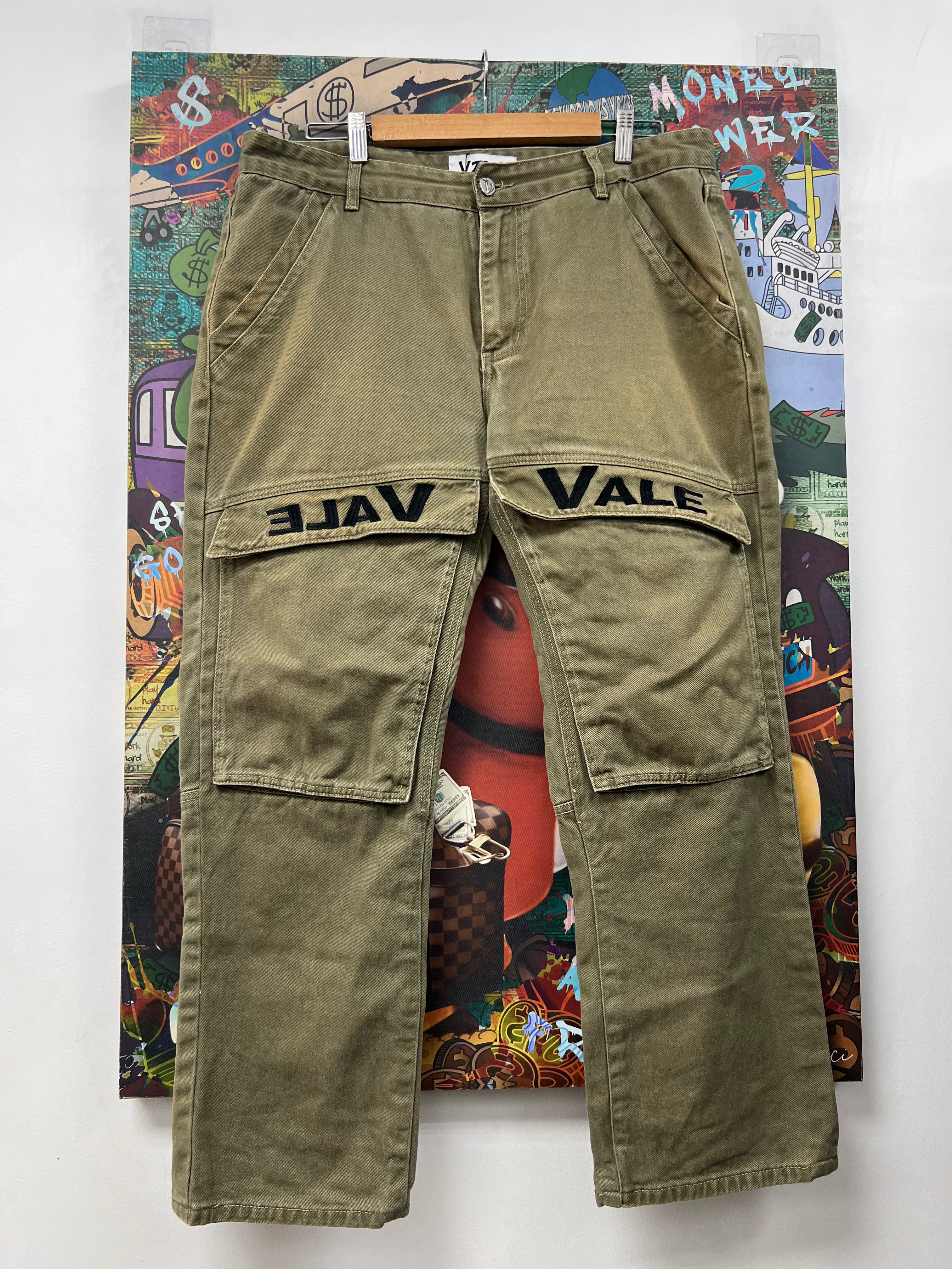Vale Faded Olive Cargo Pants