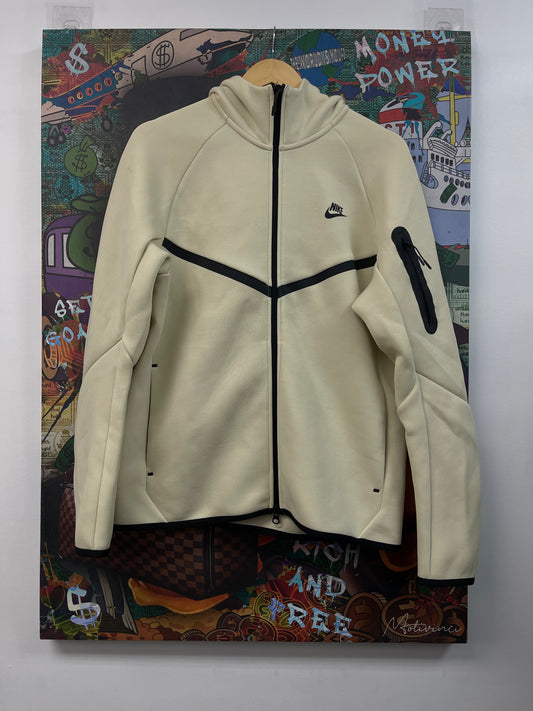 Nike Tech Cream Zip Up Hoodie