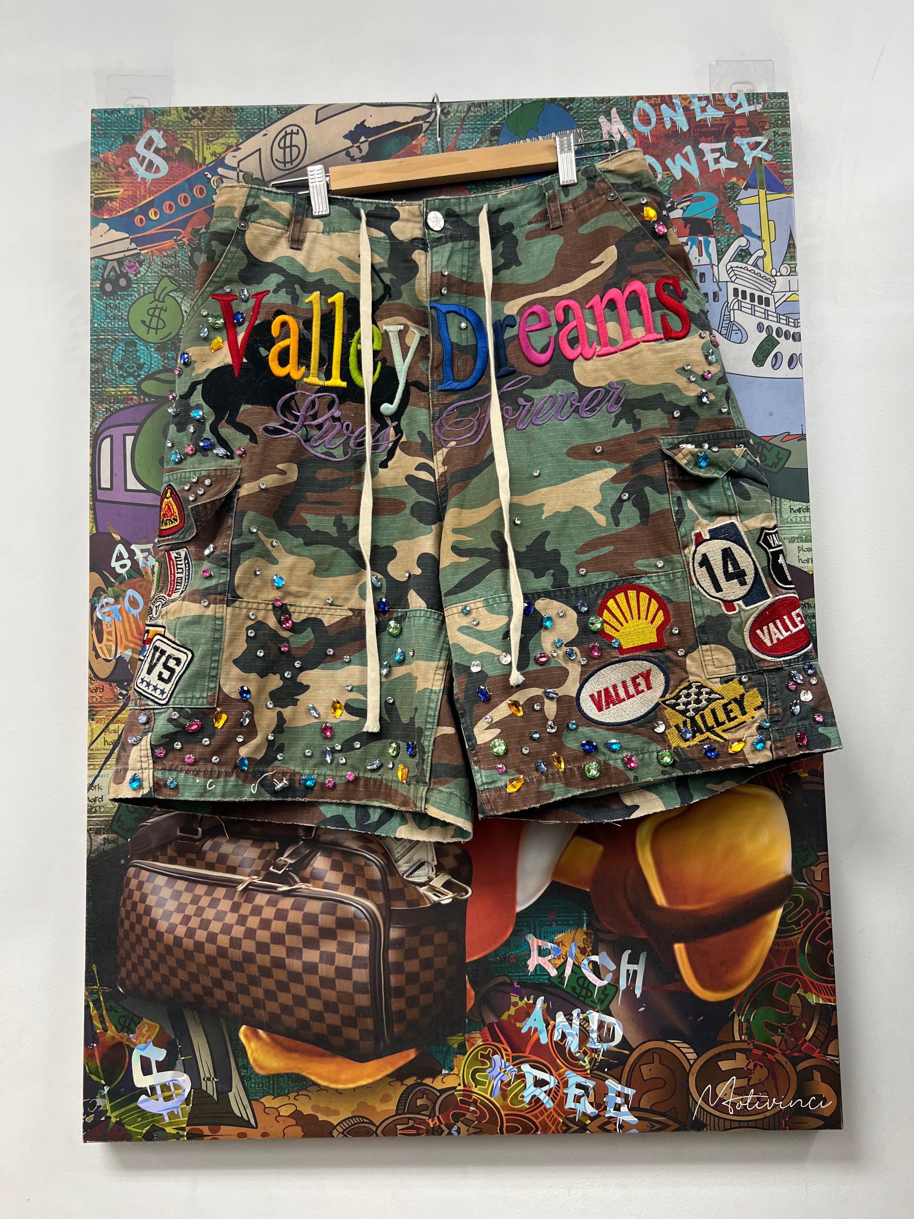 Vale DIY Camo Shorts