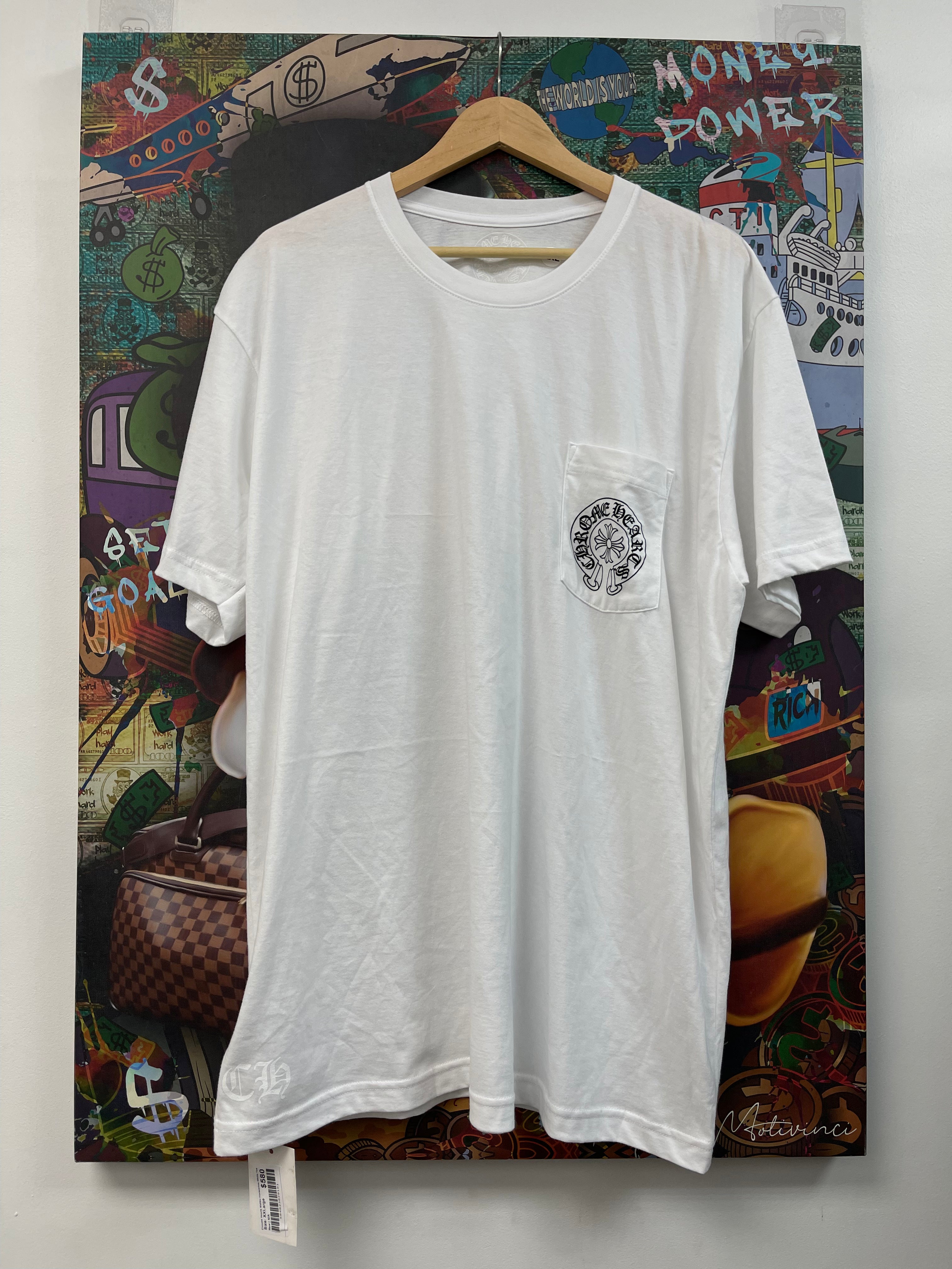 Chrome Hearts Malibu Horseshoe White Tee