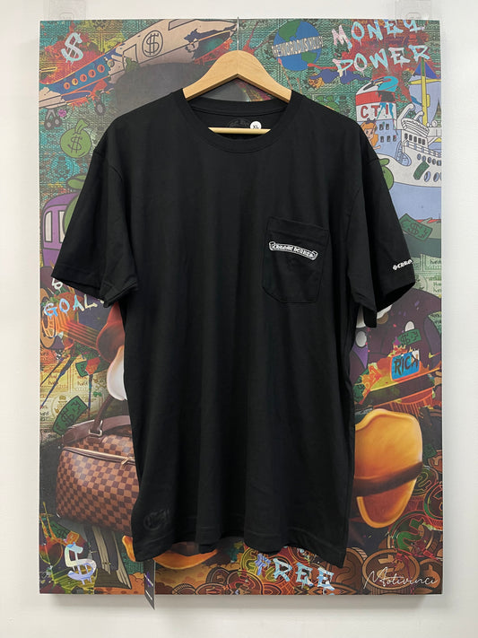 Chrome Hearts Scroll Logo Black Tee