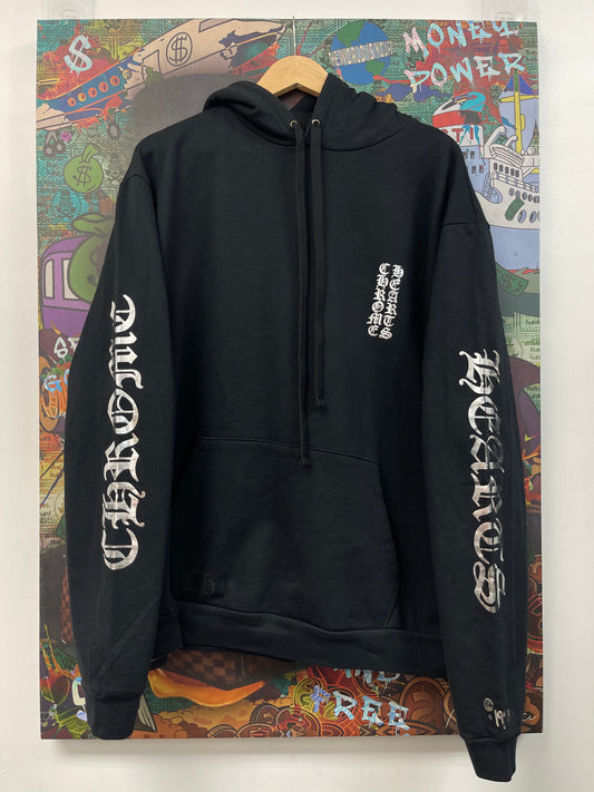 Chrome Hearts Vertical Foil Black Hoodie