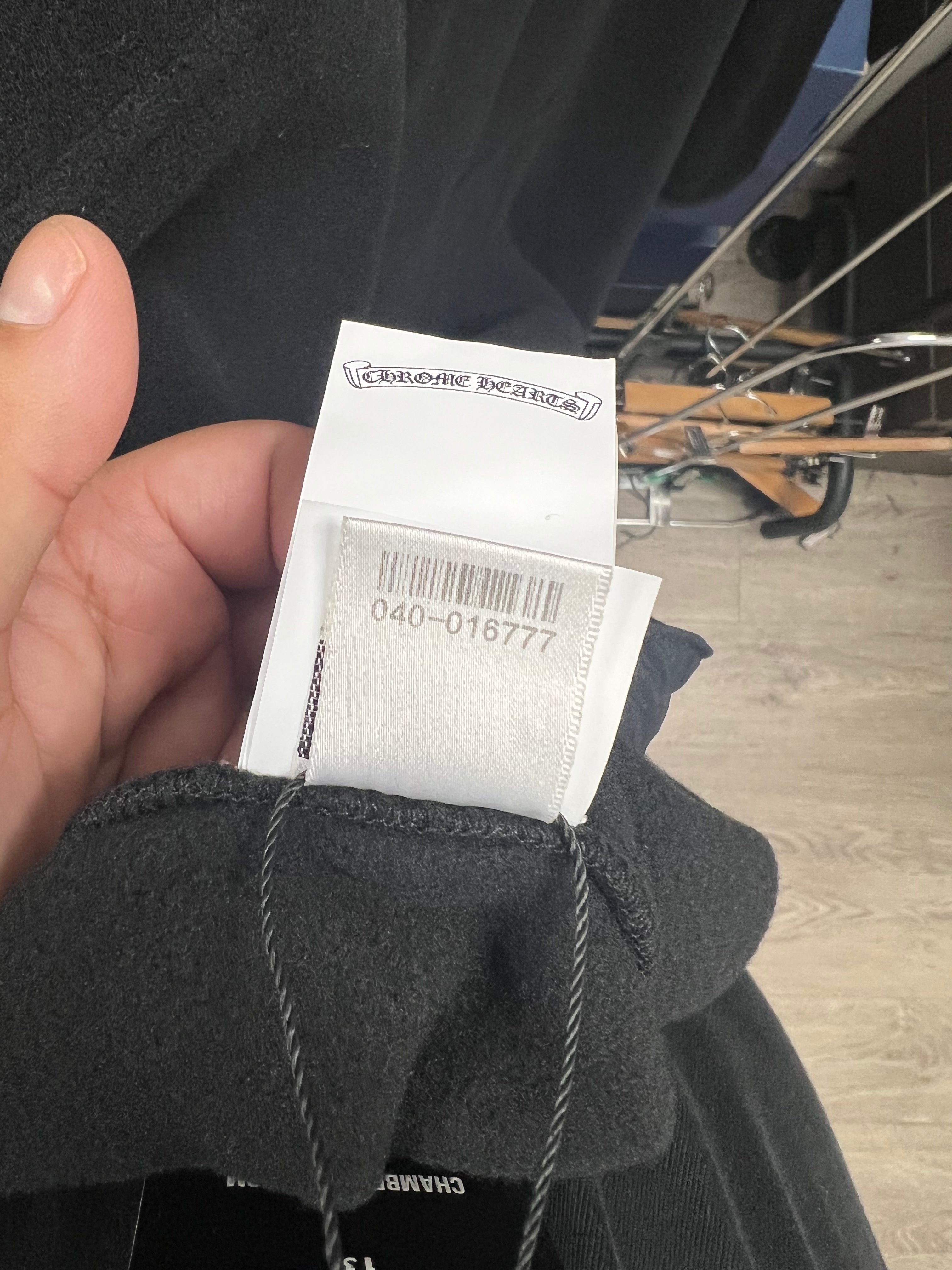 Chrome Hearts Black Fleece Cross Patch Quarter Zip