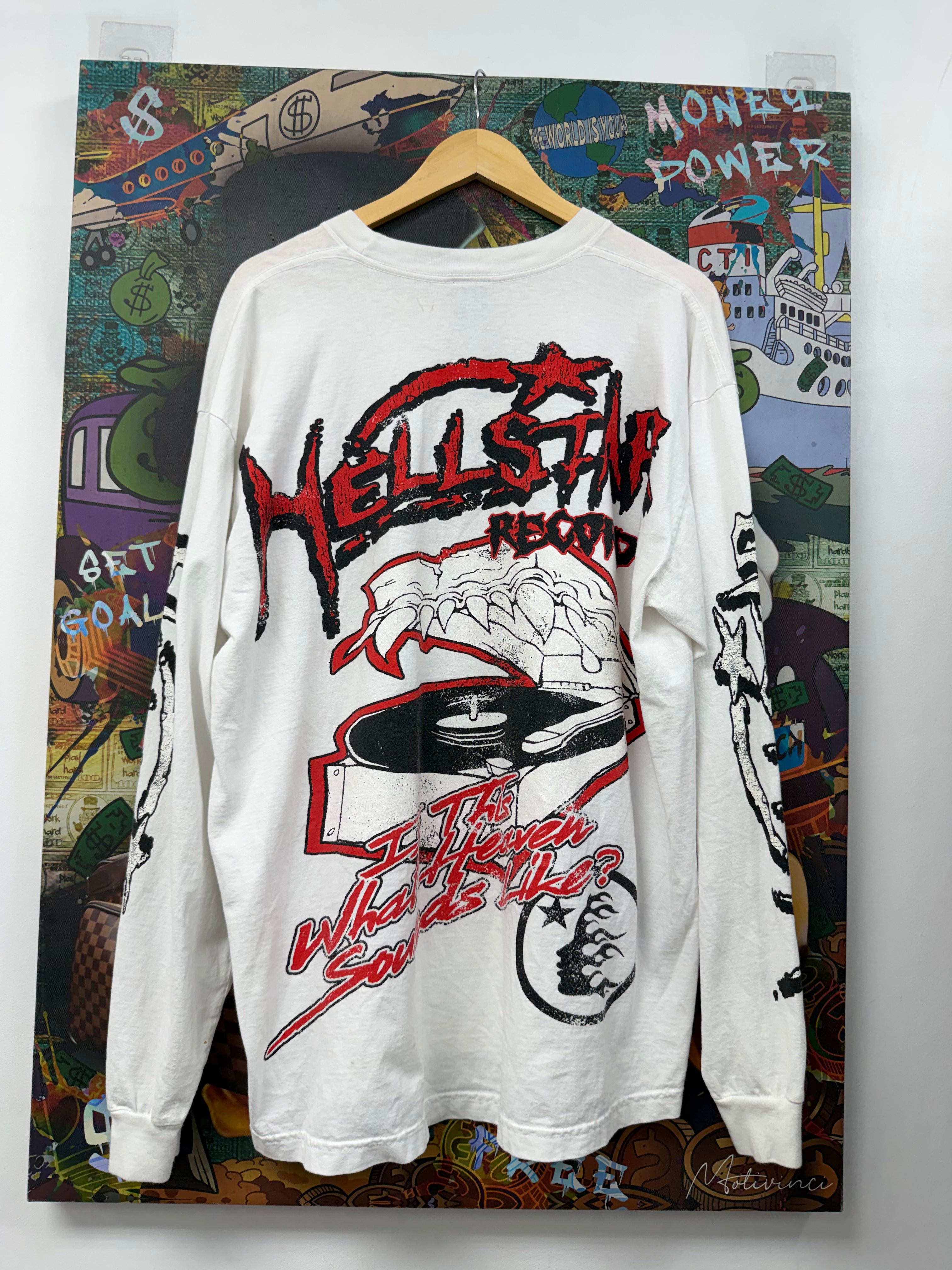Hellstar White Red Records Long Sleeve