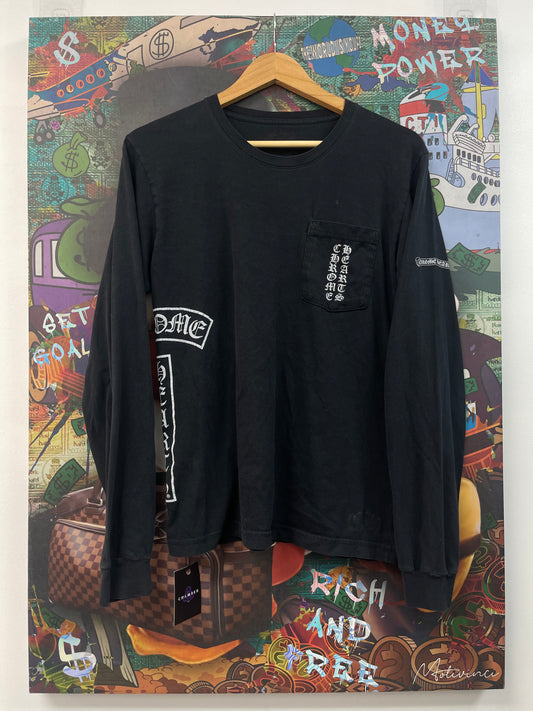 Chrome Hearts T Bar Black Long Sleeve