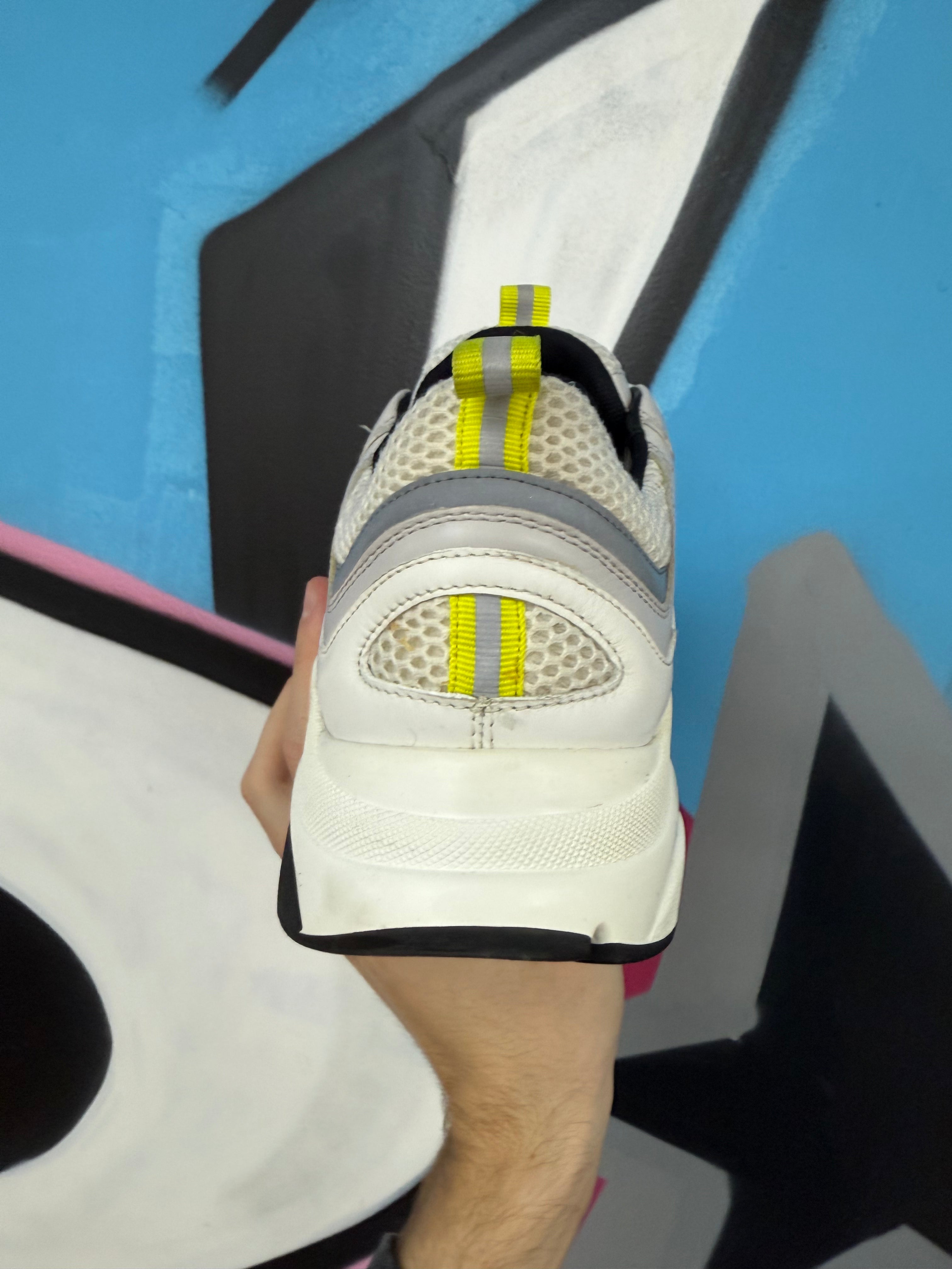 Dior White Lime B22 Sneakers