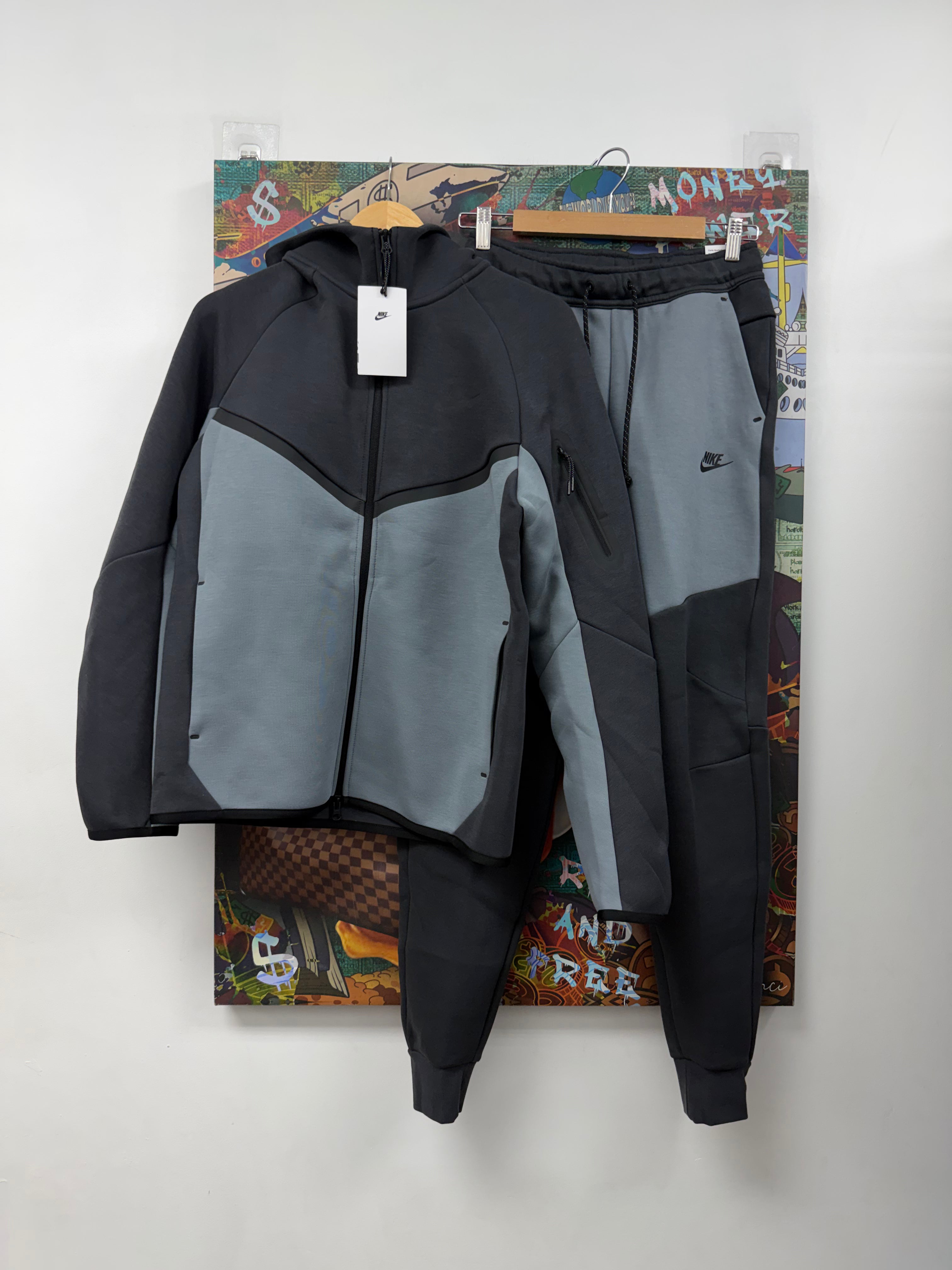 Nike Grey 2 Tone Tech Sweatsuit