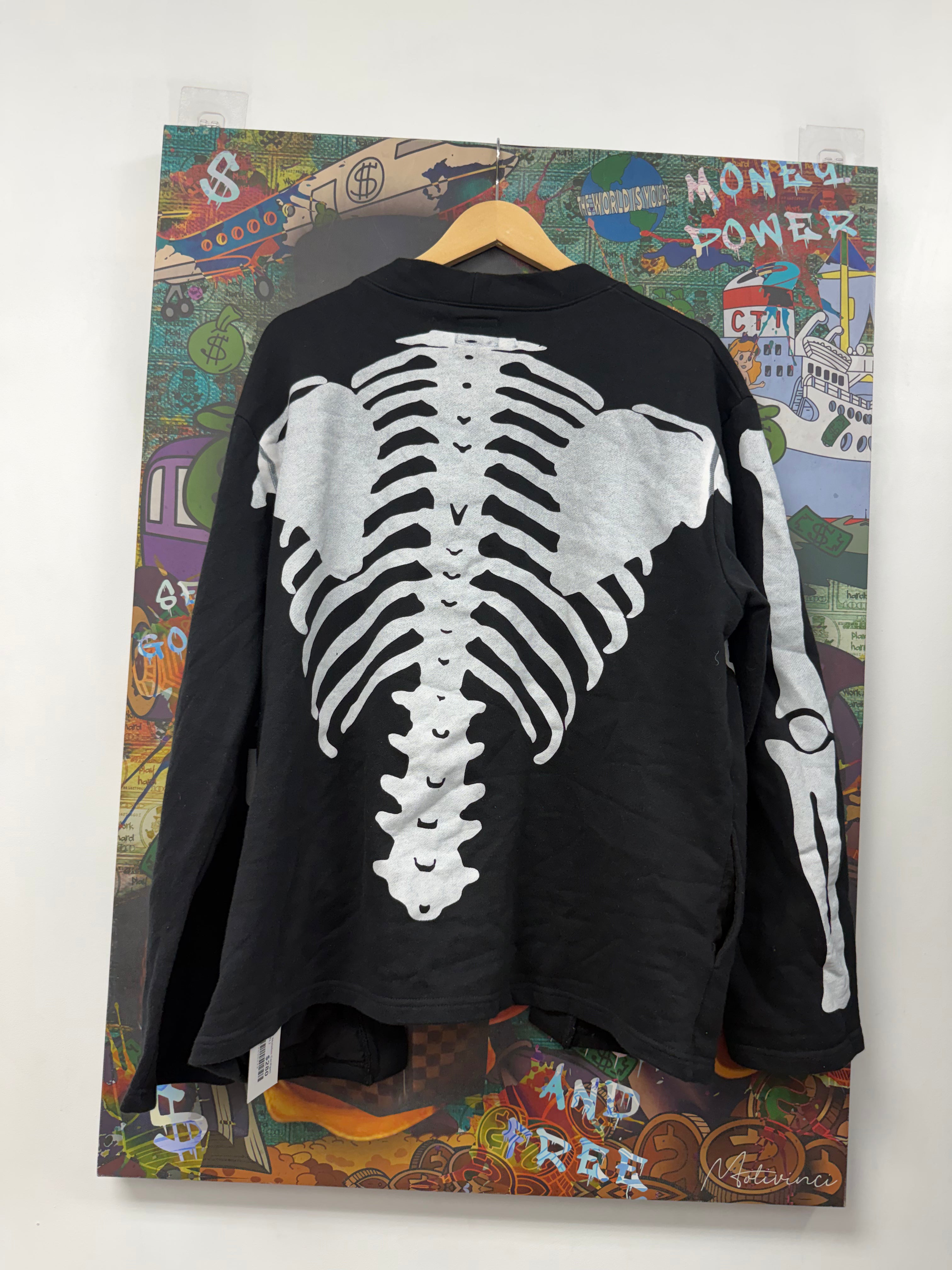 Kapital Black Skeleton Cardigan