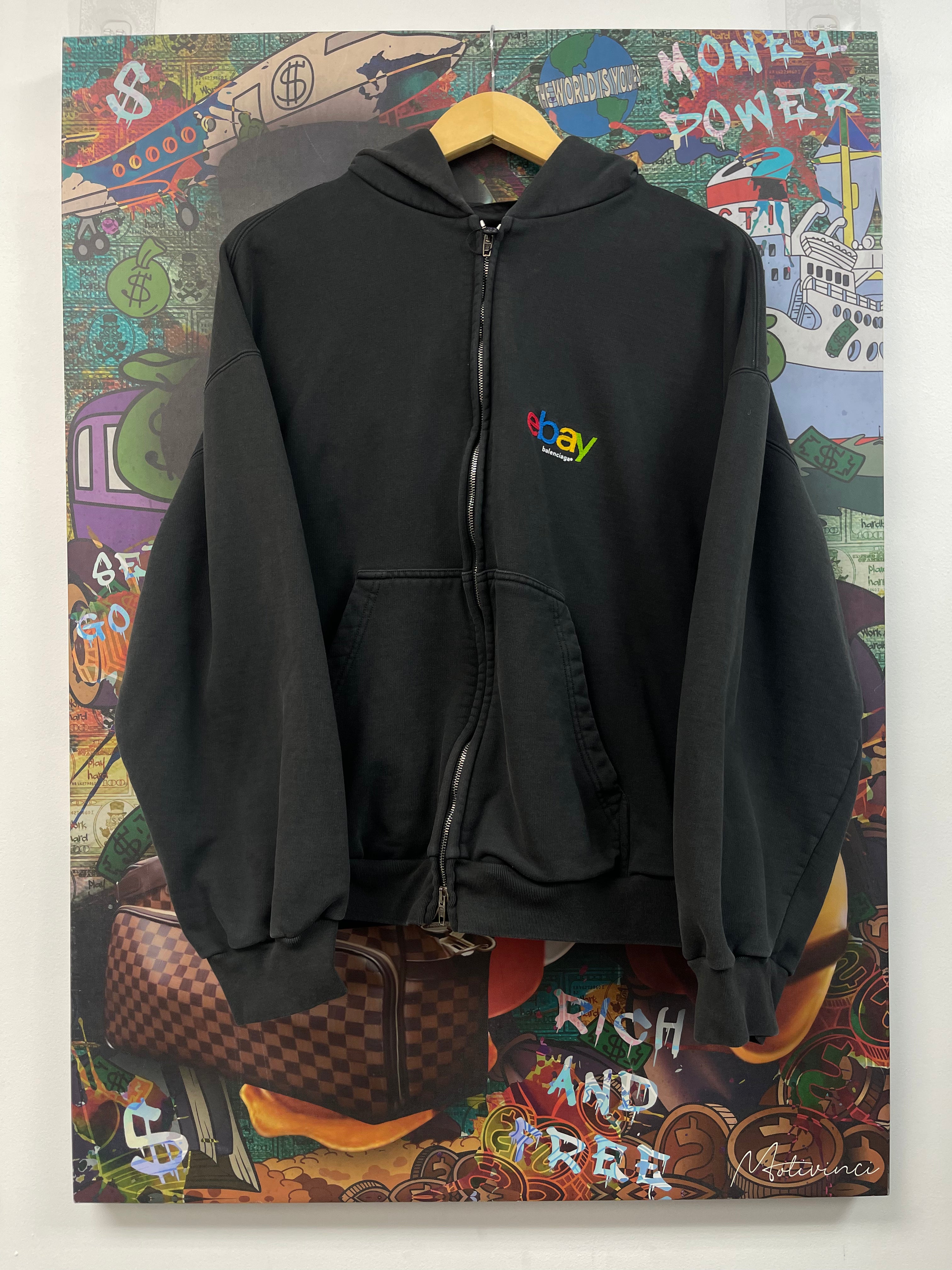 Balenciaga Ebay Zip Up Hoodie