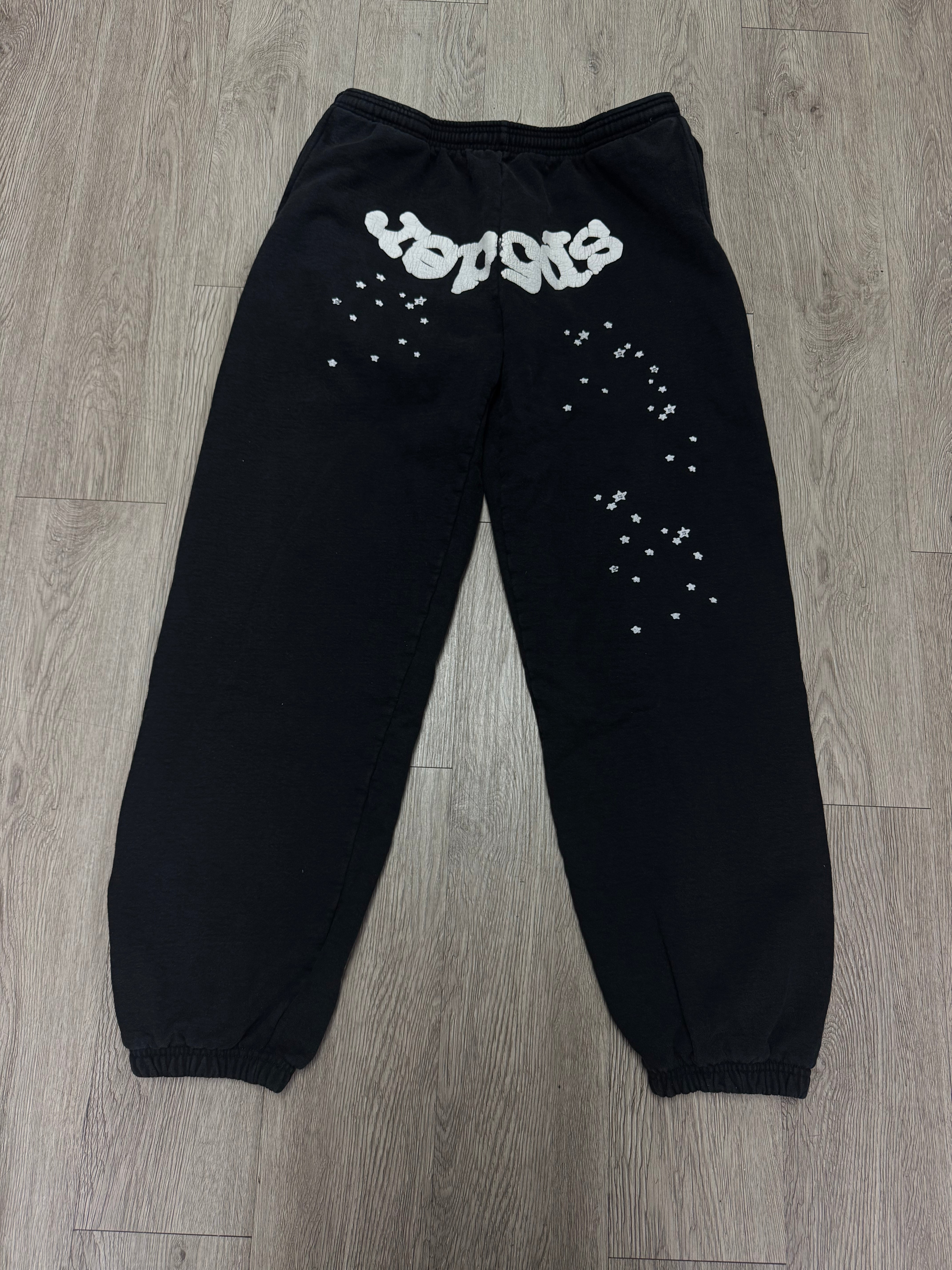 Sp5der Black OG Web Sweats