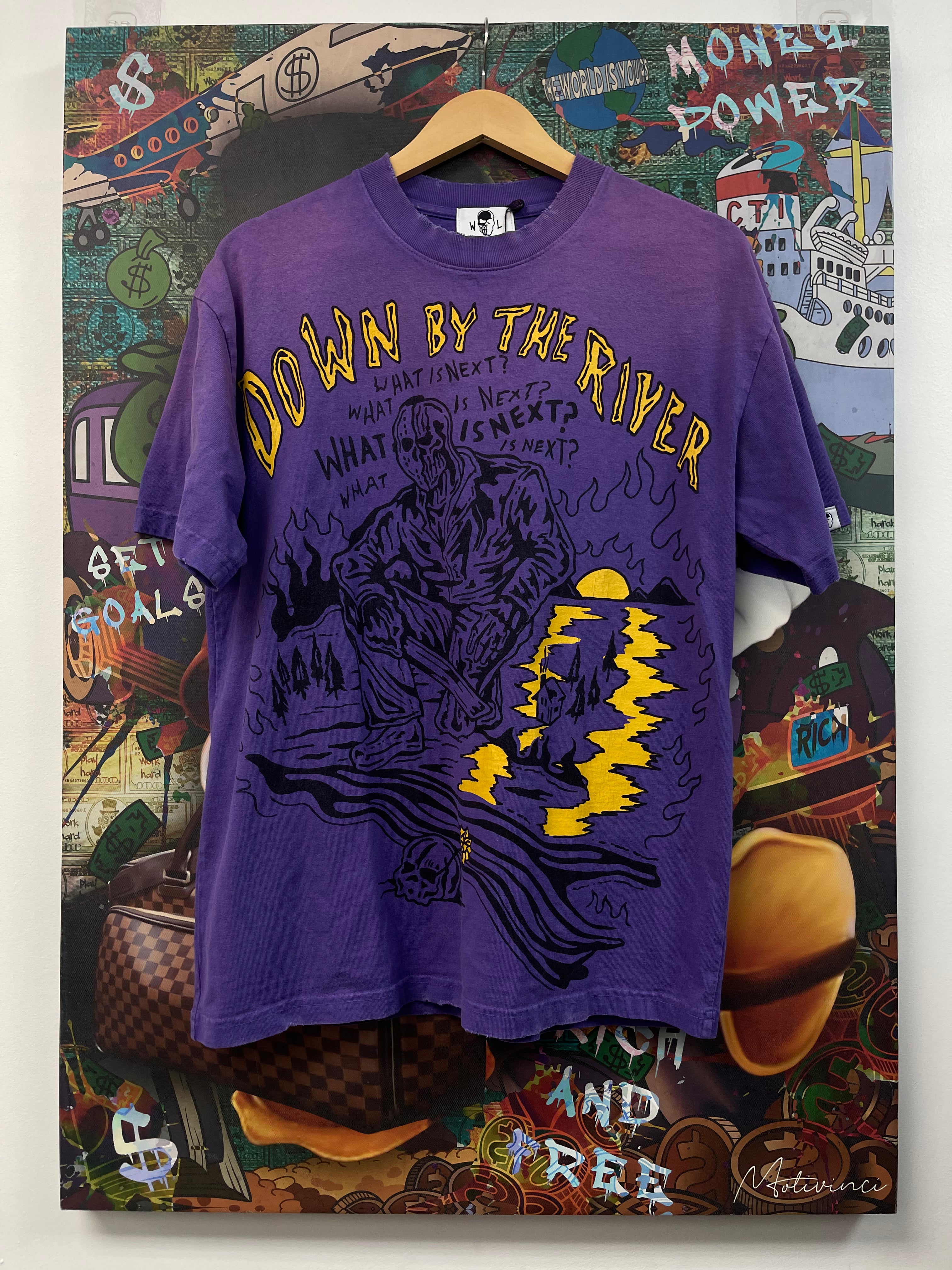 Warren Lotas Purple Yellow Down By The River Tee