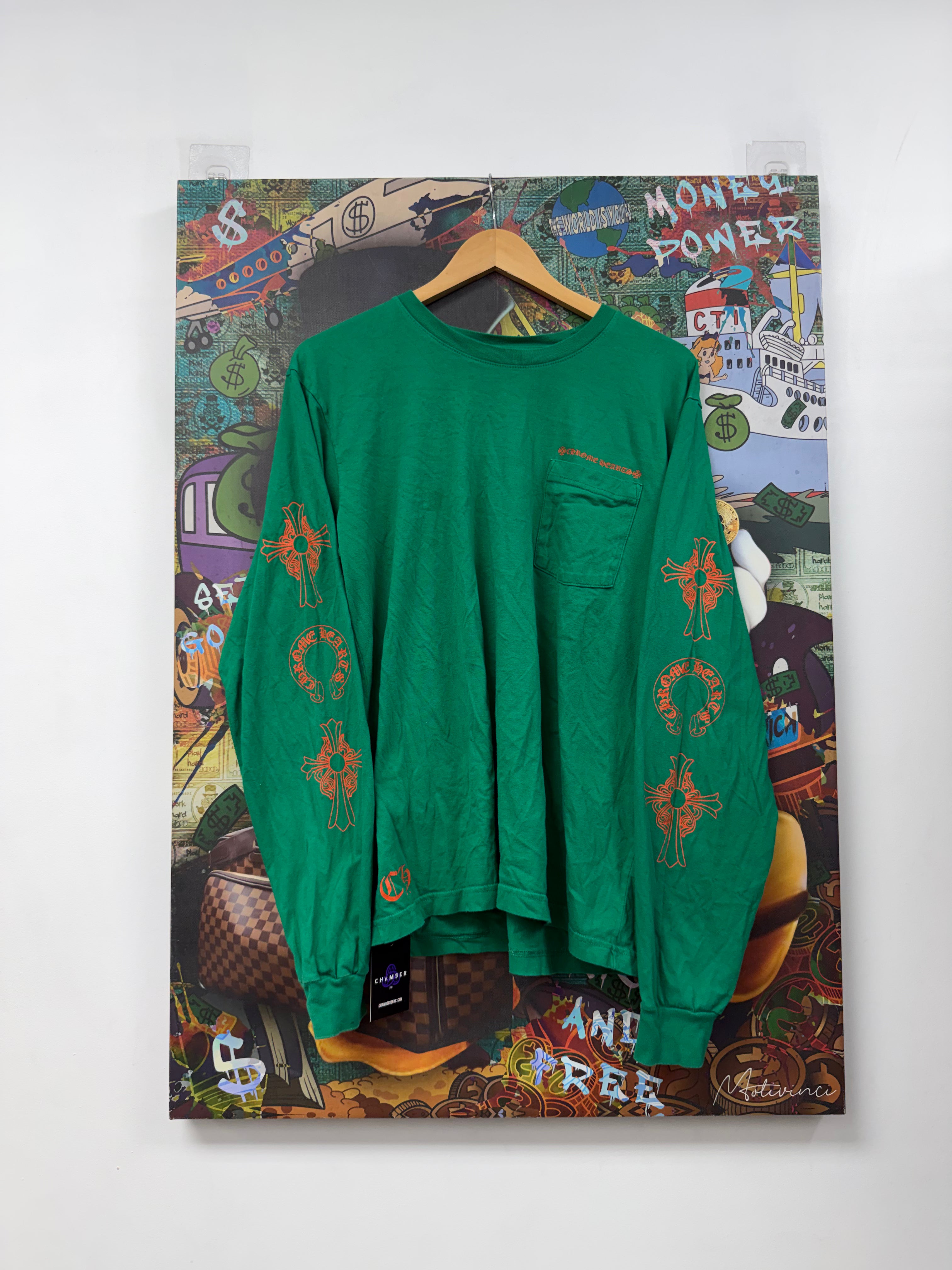 Chrome Hearts Green Orange Miami Art Basel Long Sleeve