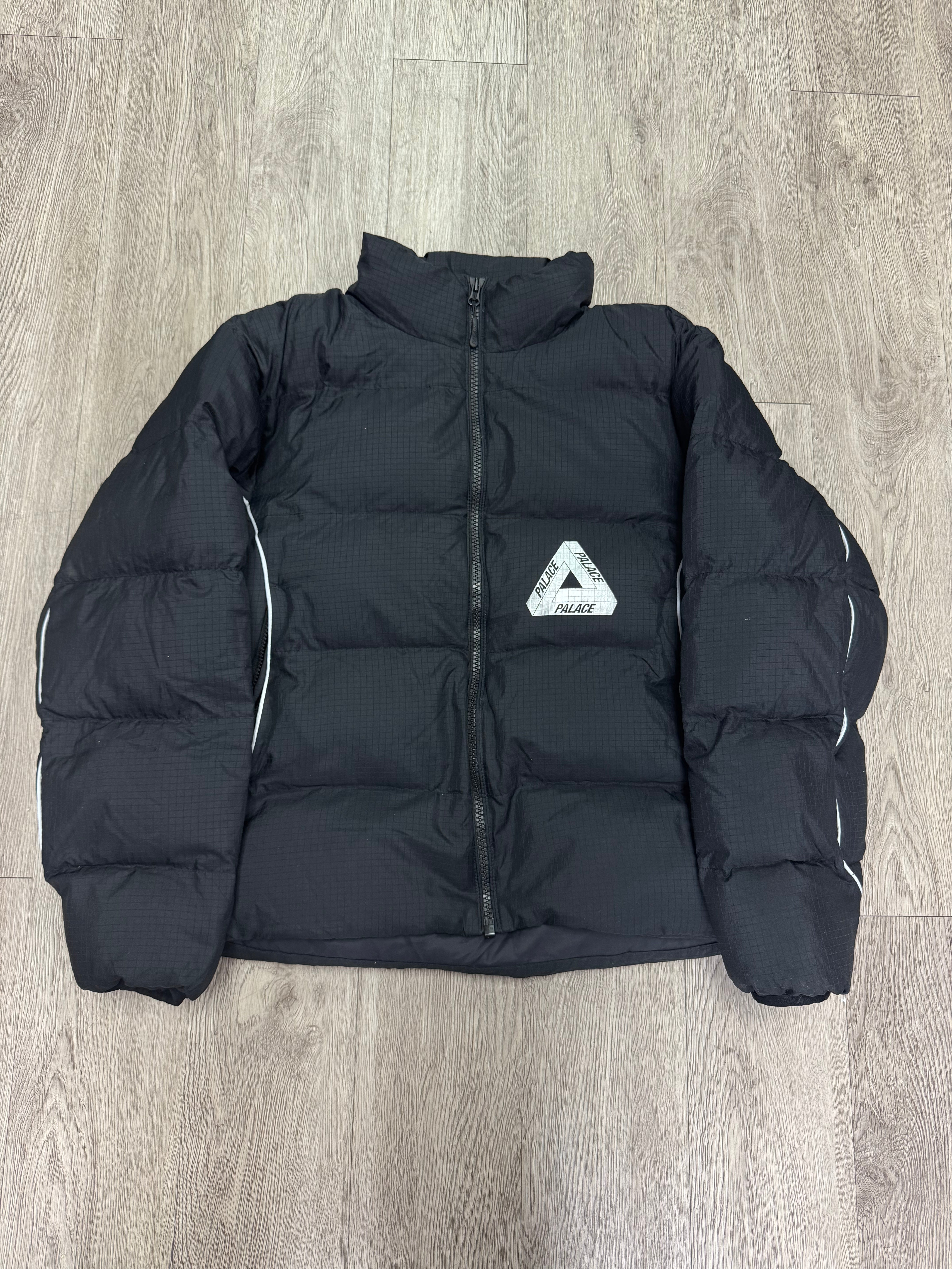 Palace Black Silver 3M Piping Puffer Jacket