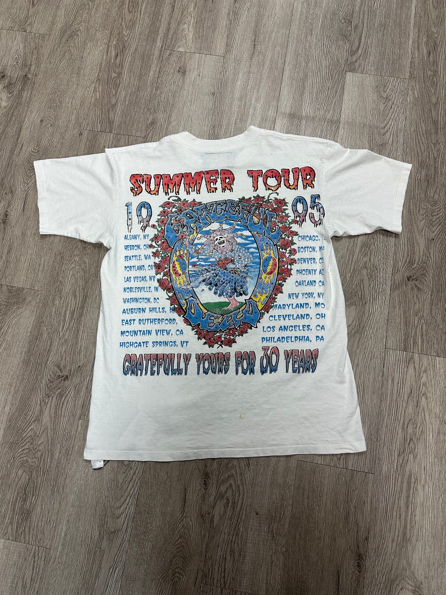 Bossi Grateful Dead Studded Tour Tee White