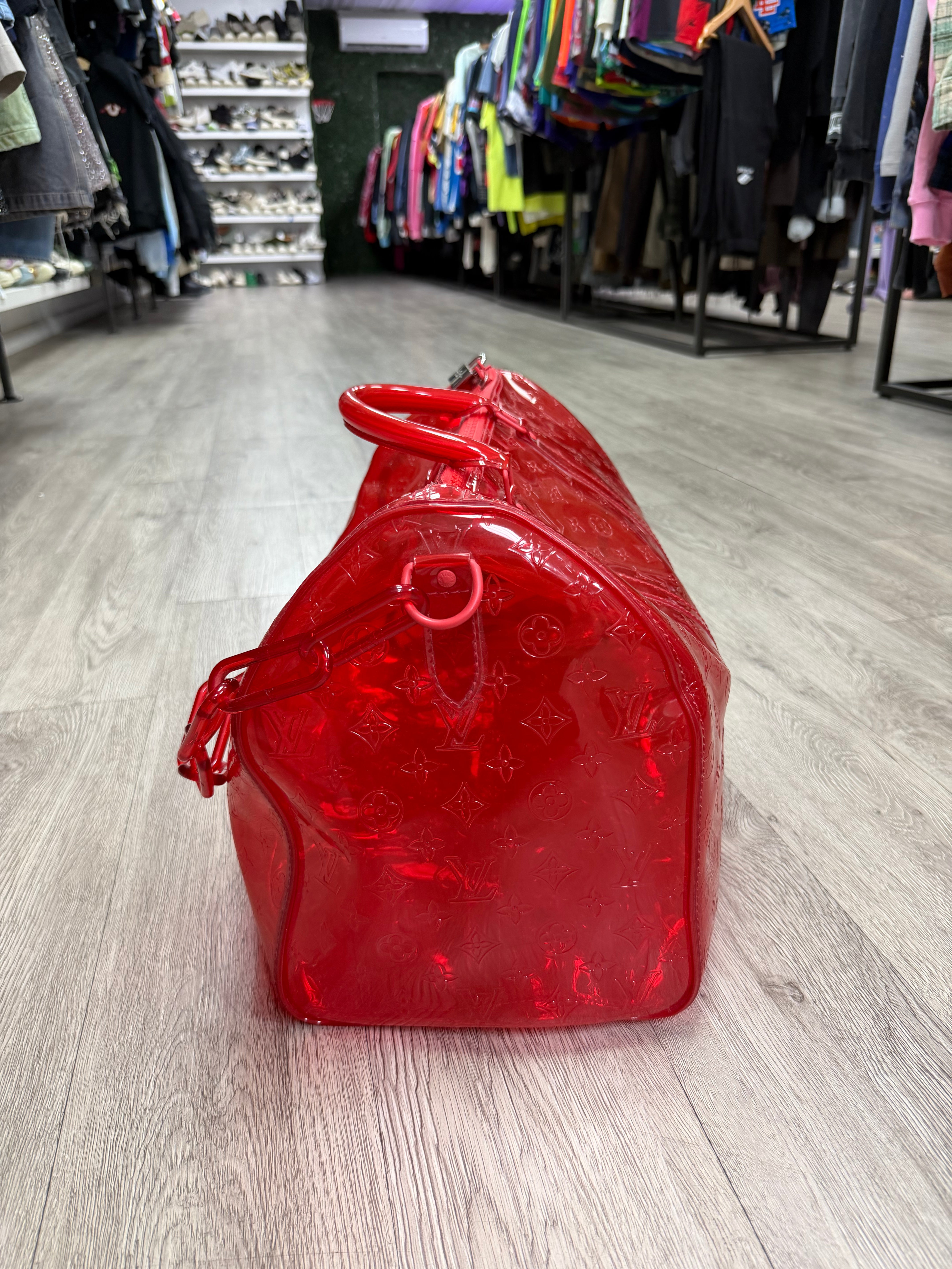 Louis Vuitton Red Monogram Prism Bag
