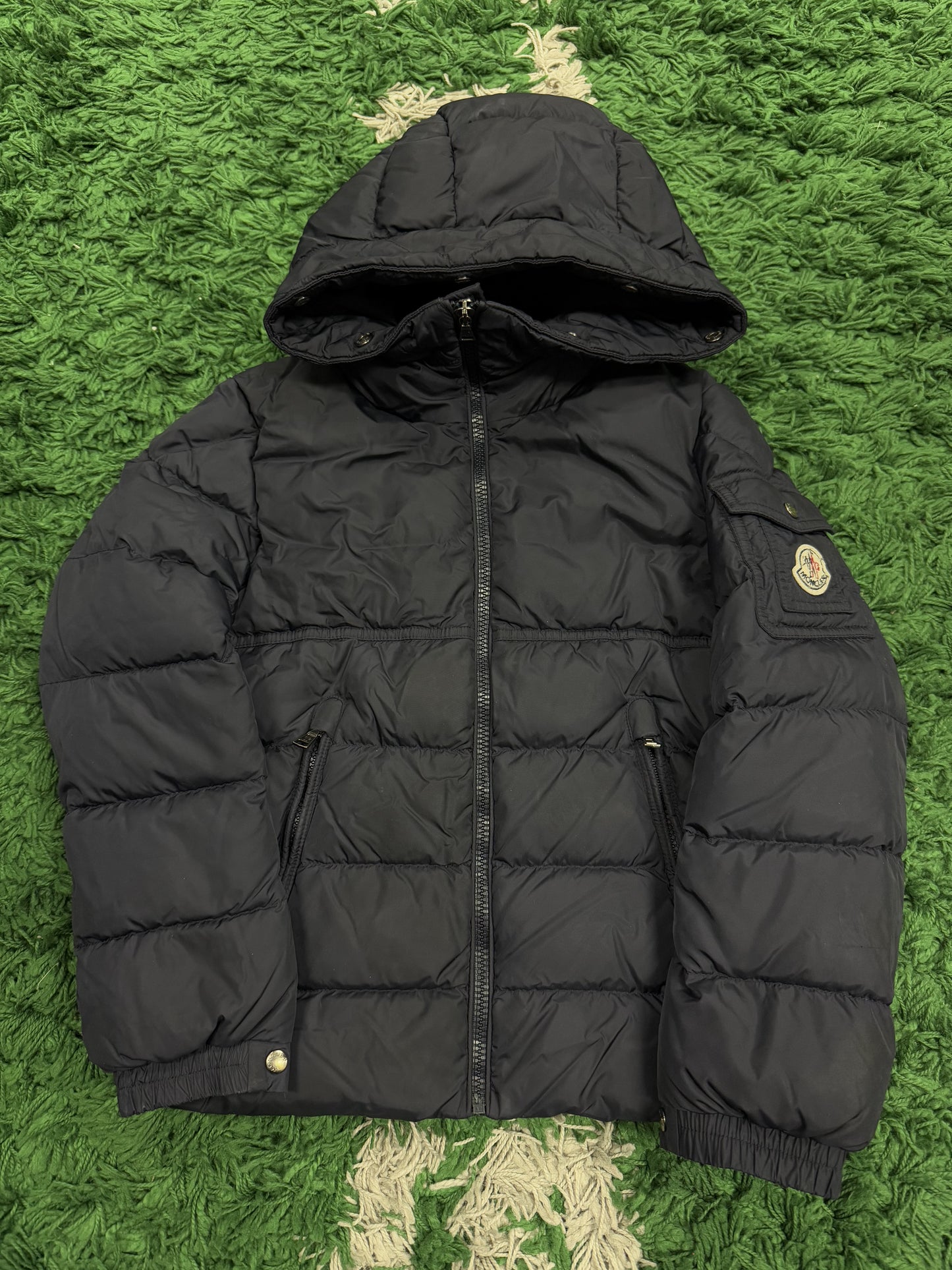 Moncler Kid's Coat Navy Used 10 Year Old N/A