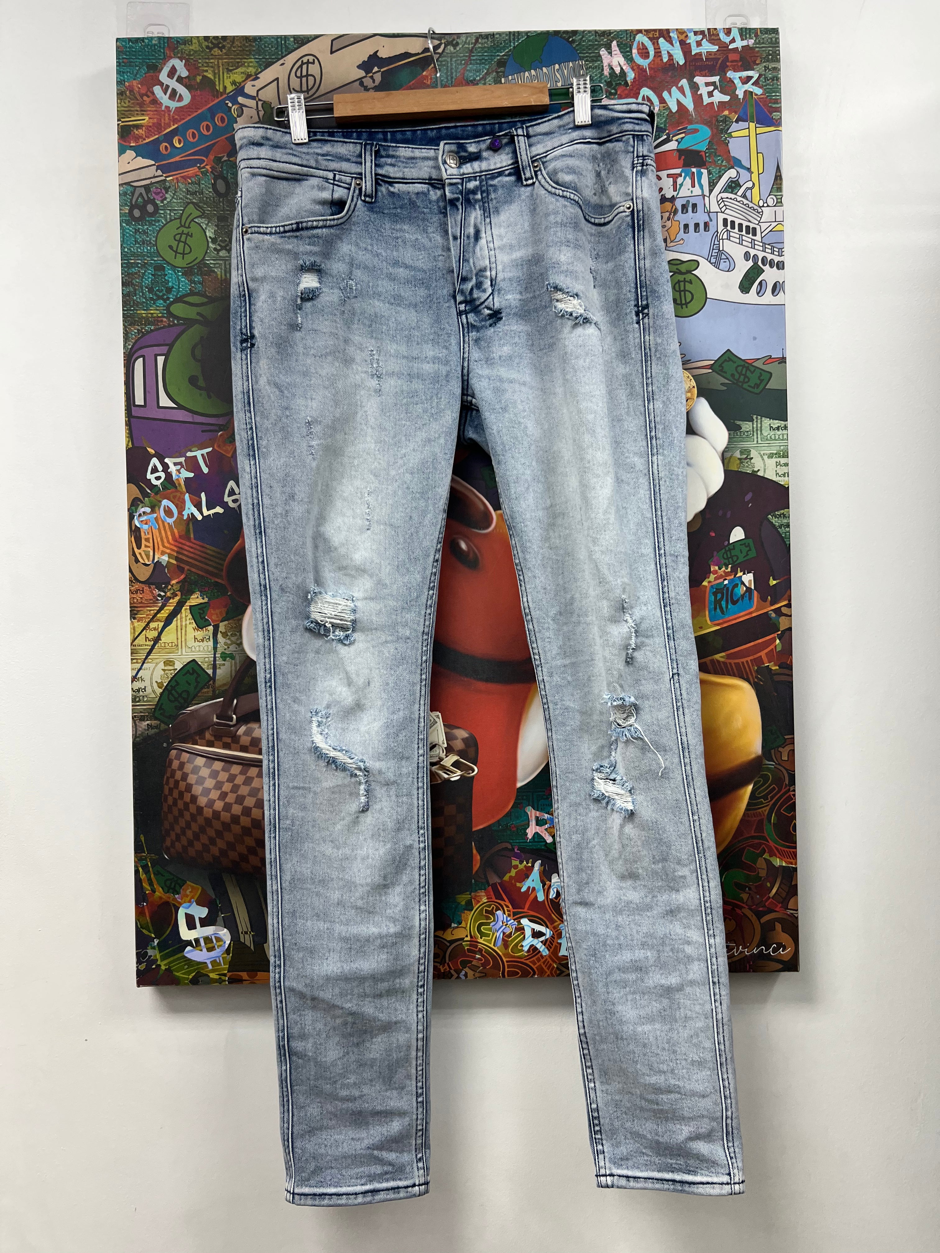 Ksubi Light Wash Ripped Jeans