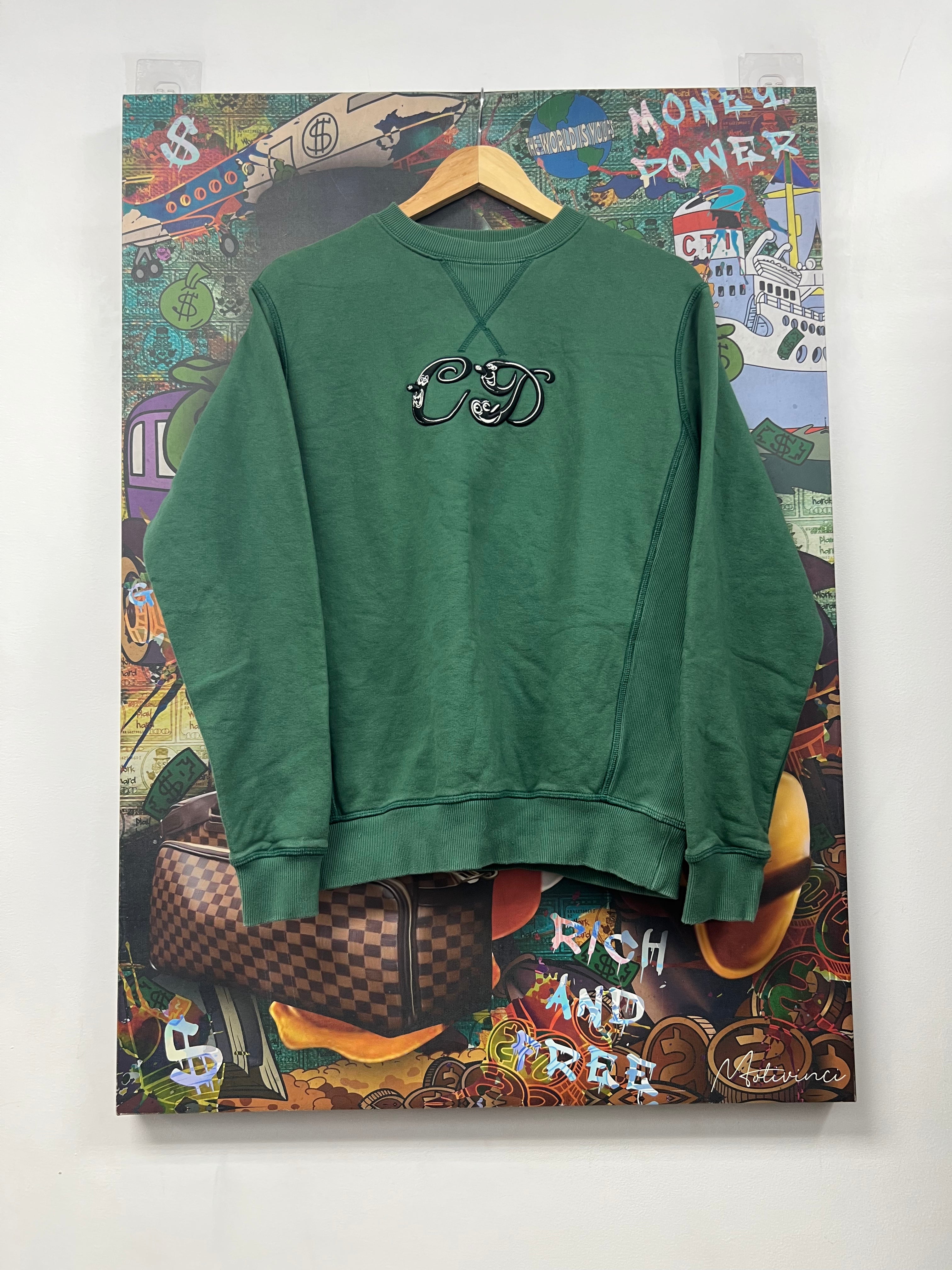 Dior Green Black CD Script Crewneck