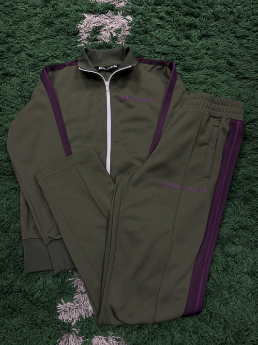 Palm Angels Track Suit Purple Green Used Medium N/A