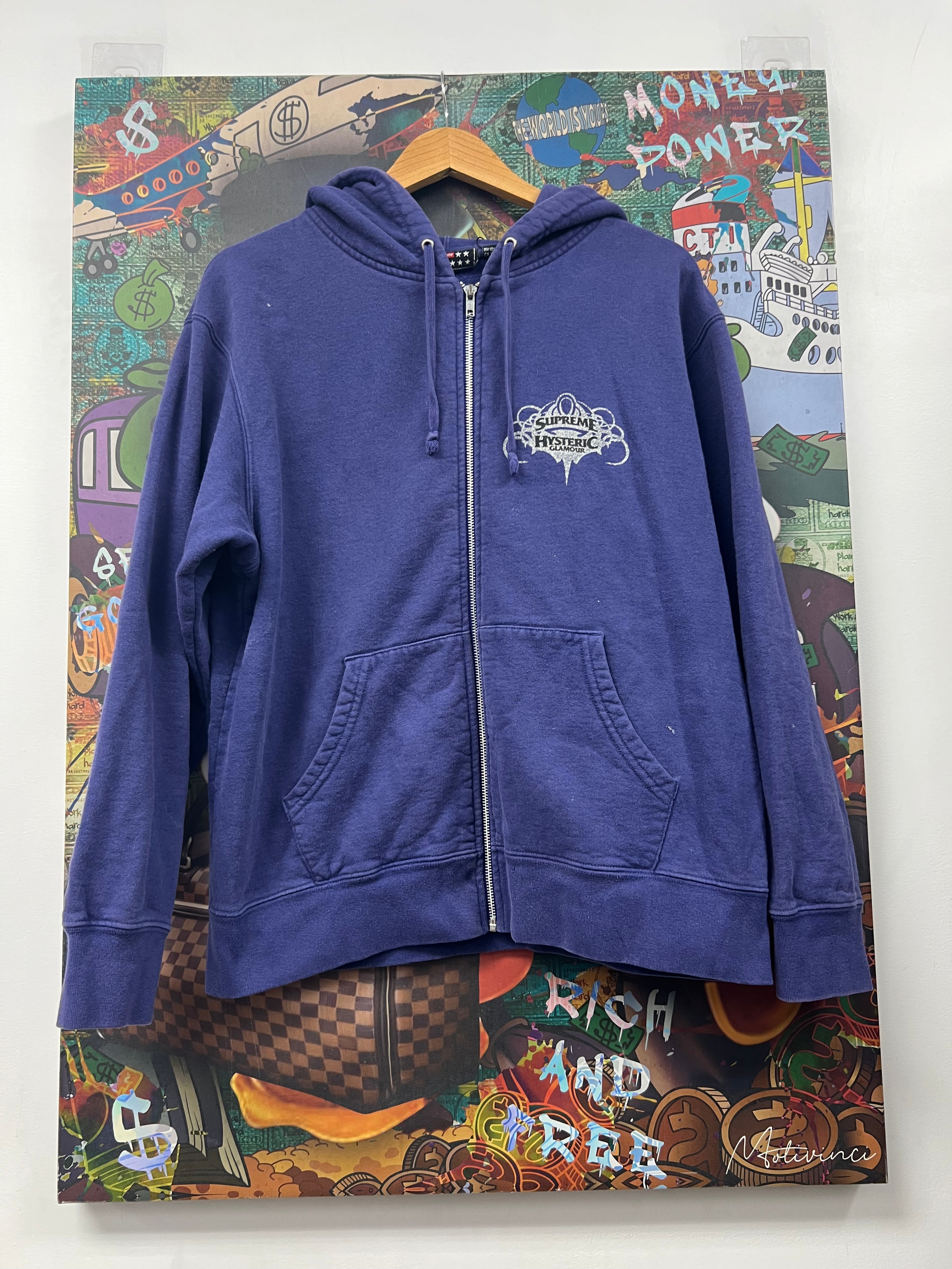 Supreme Navy Hysteric Glamour Zip Up