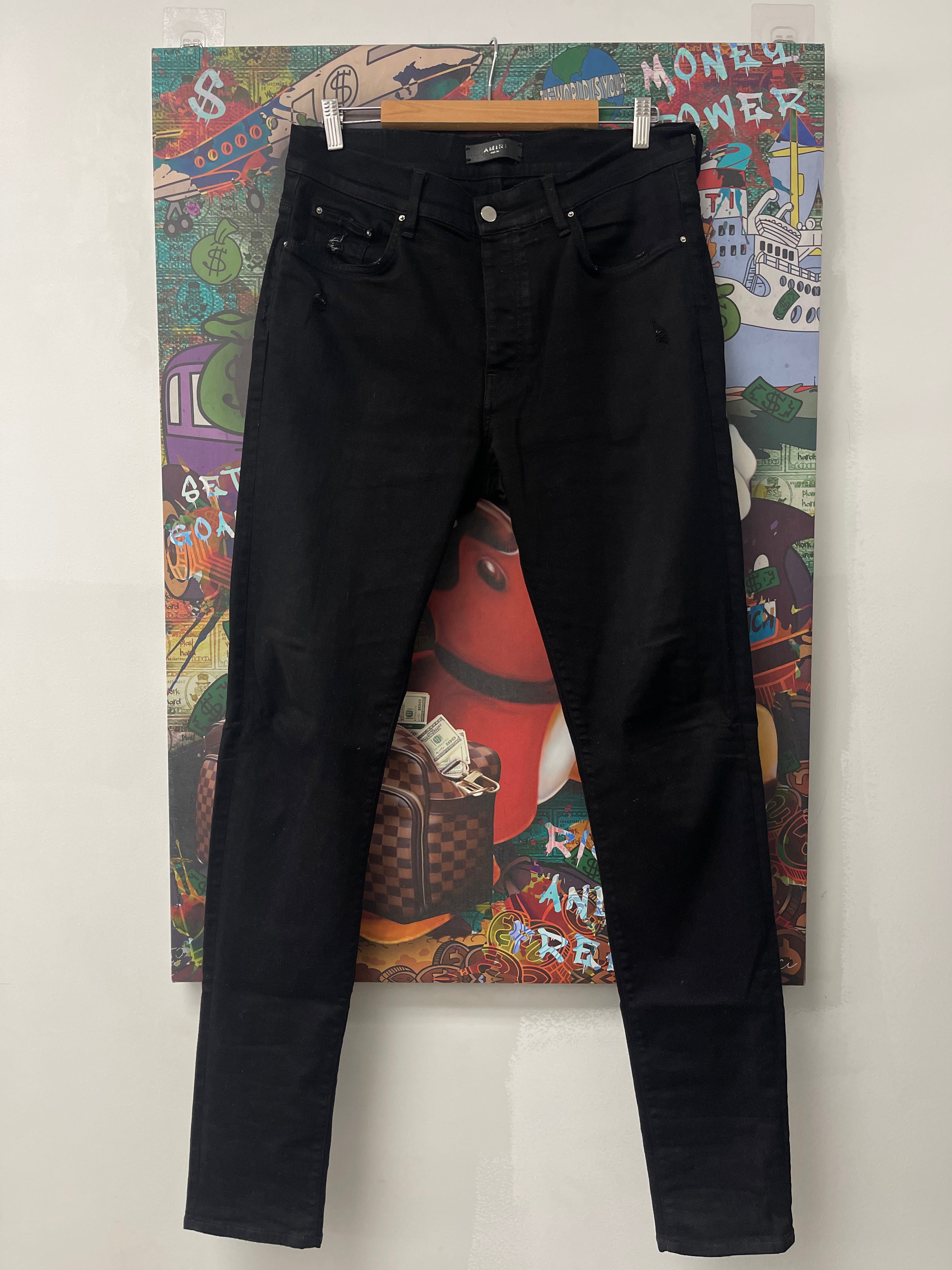 Amiri Black Thrasher Jeans Black Used 36