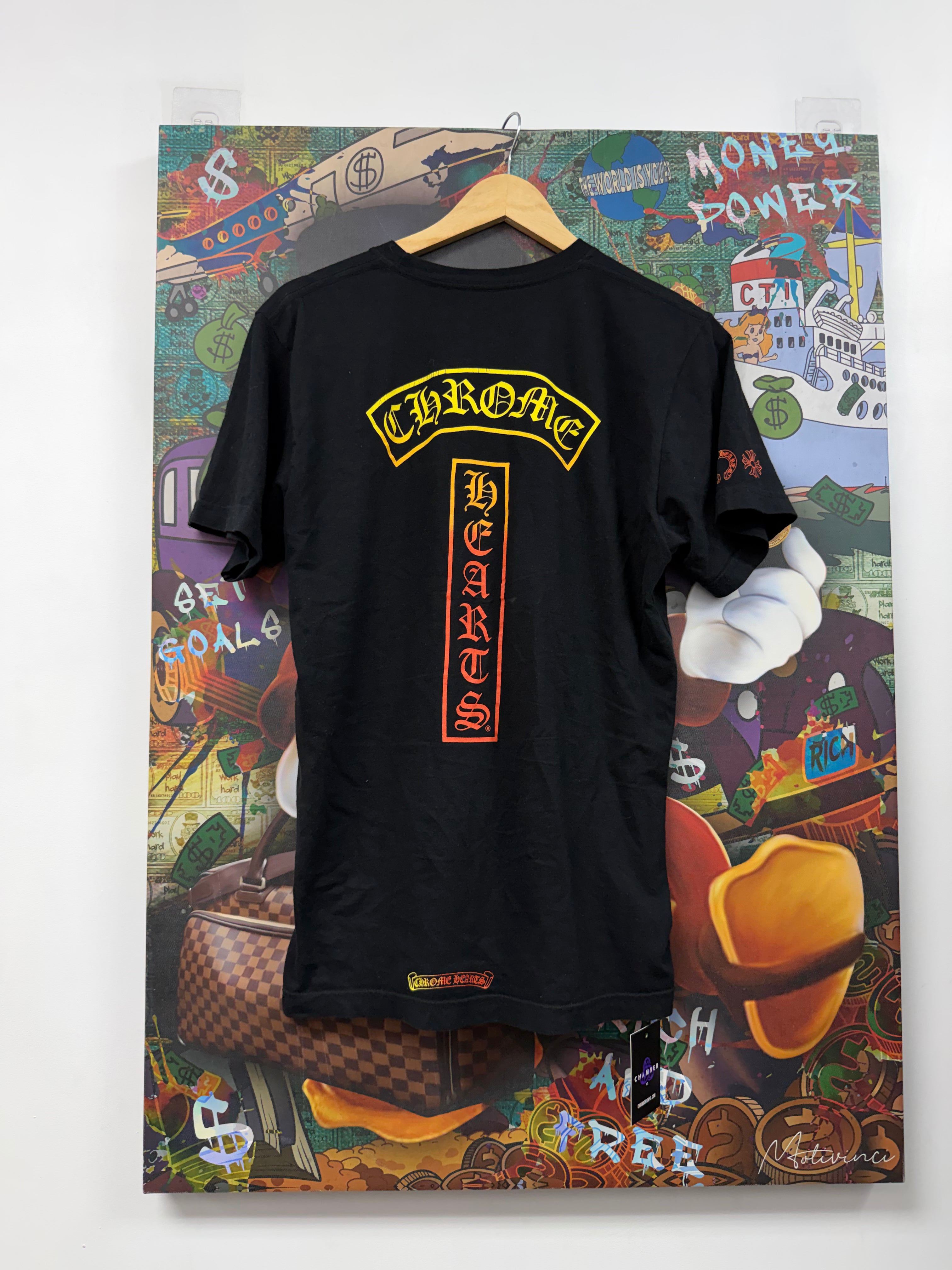 Chrome Hearts Black T-Bar Gradient Tee