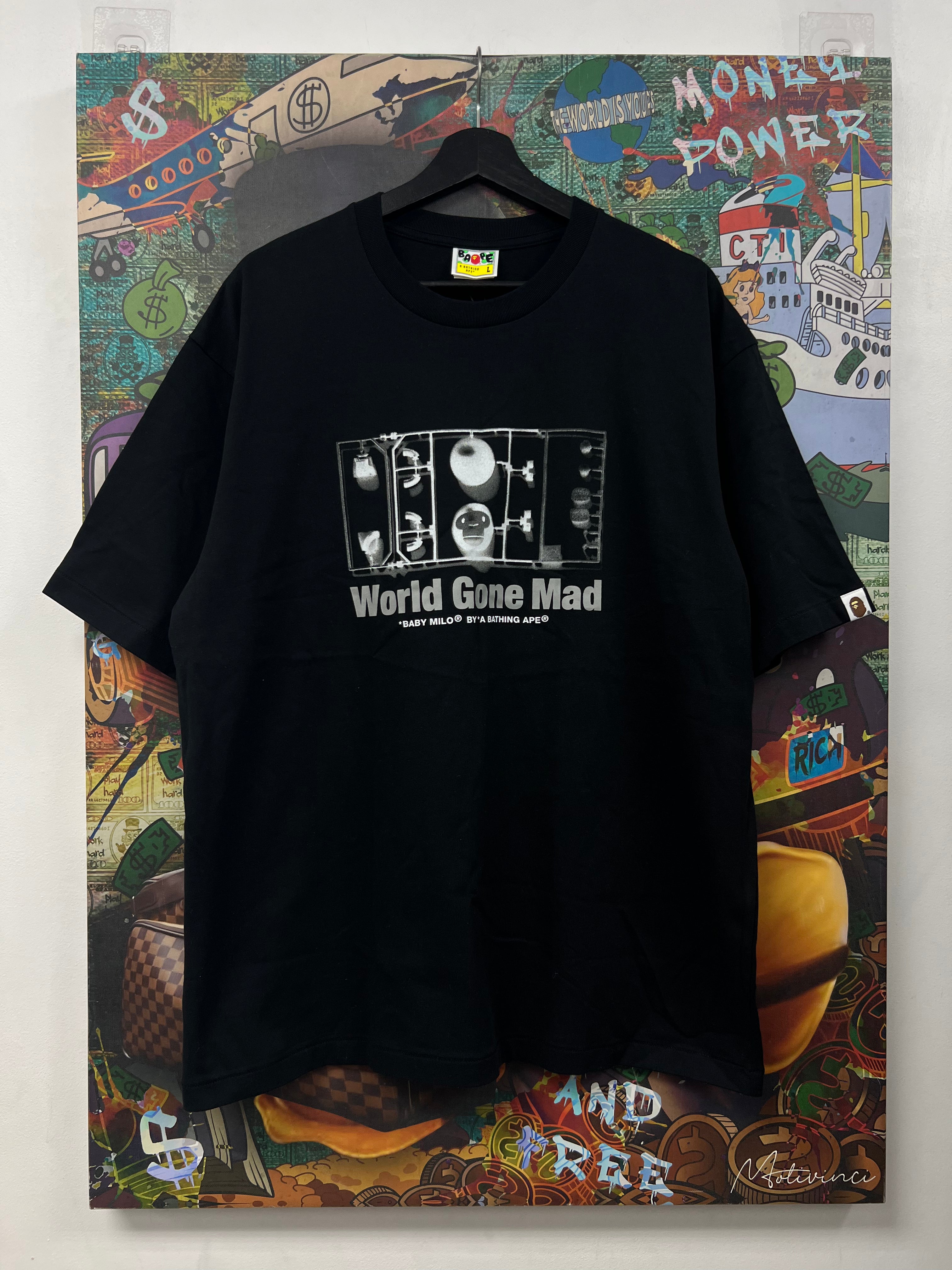 Bape Black Baby Milo World Gone Mad Tee