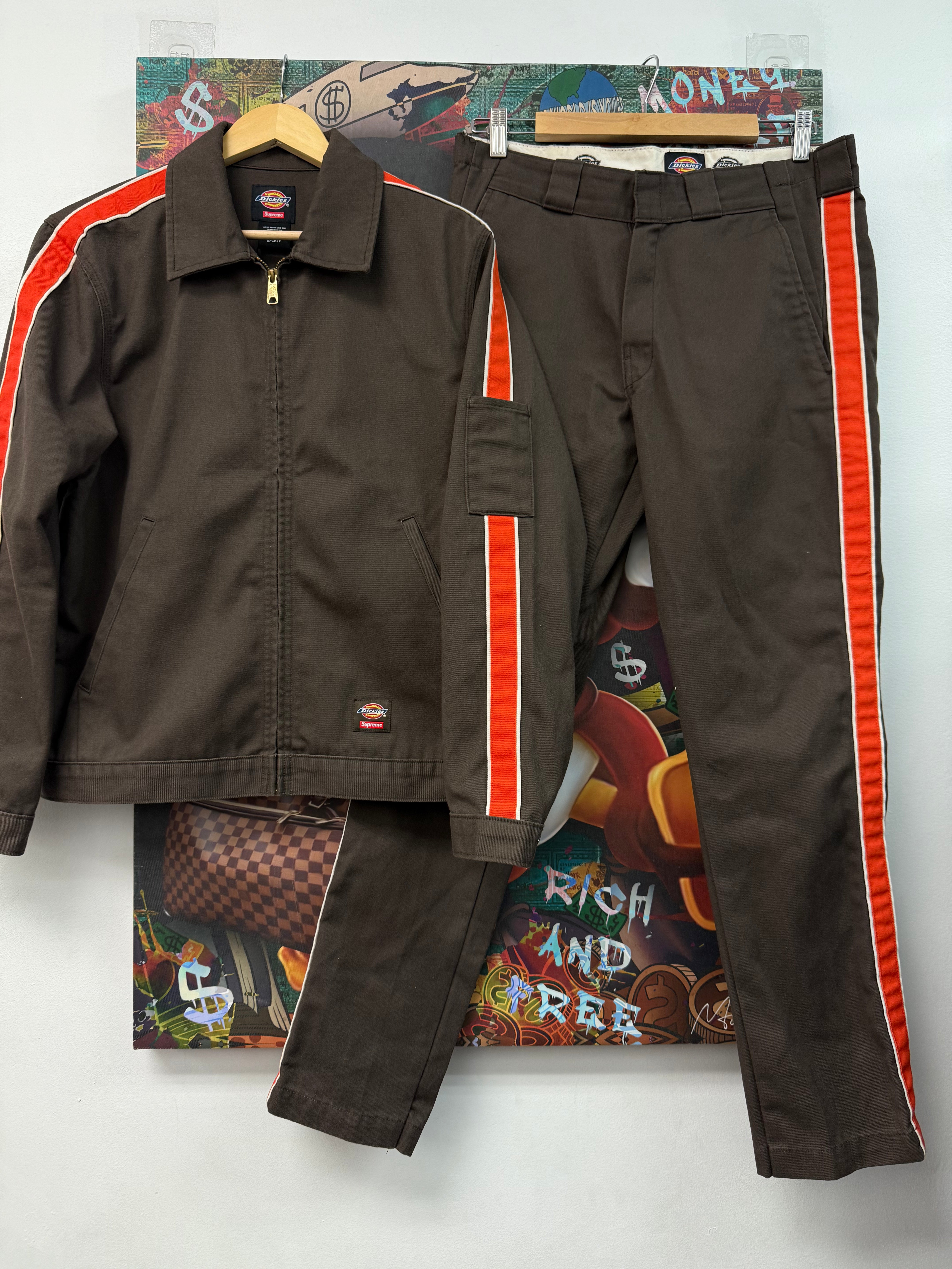 Supreme x Dickies Brown Orange Carpenter Set