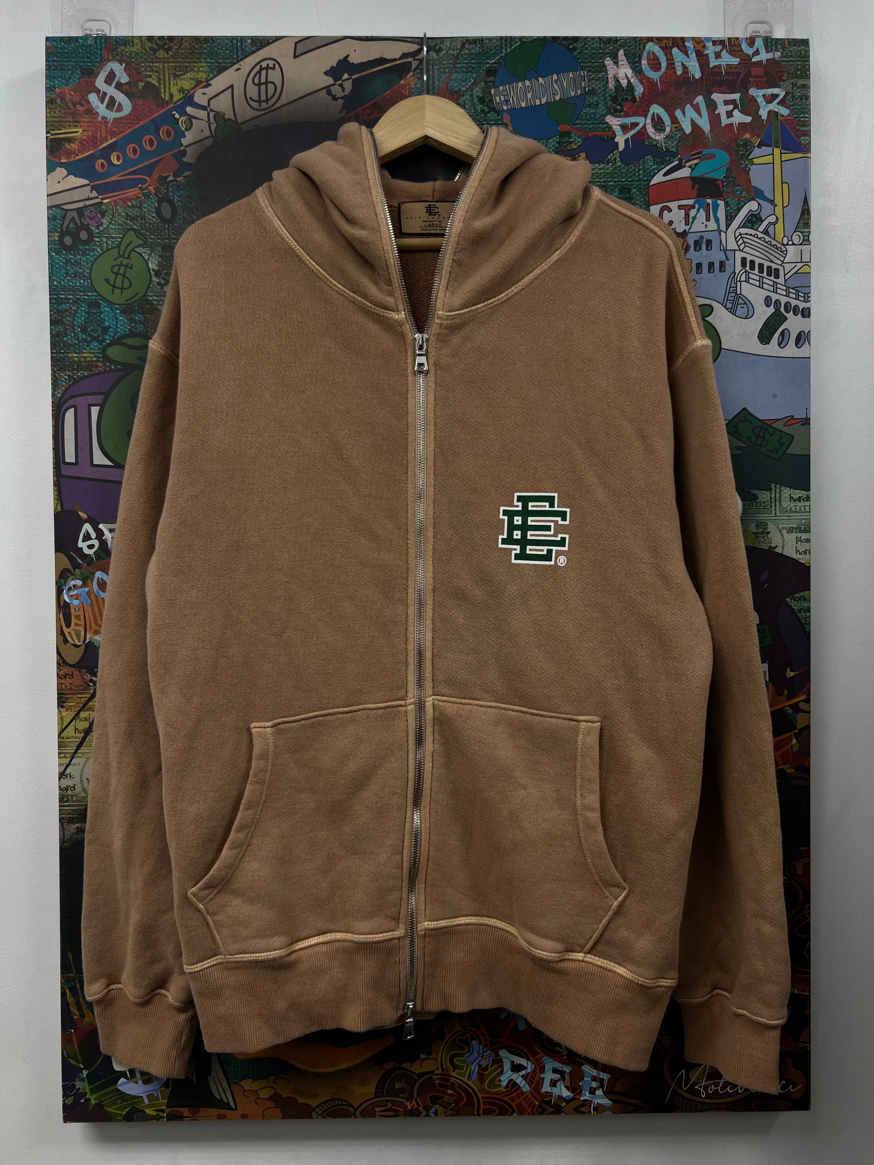 Eric Emanuel Brown Green Basics Zip Up