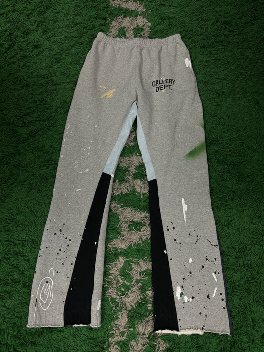 Gallery Dept De La Flare Sweats Grey Splatter Used Large