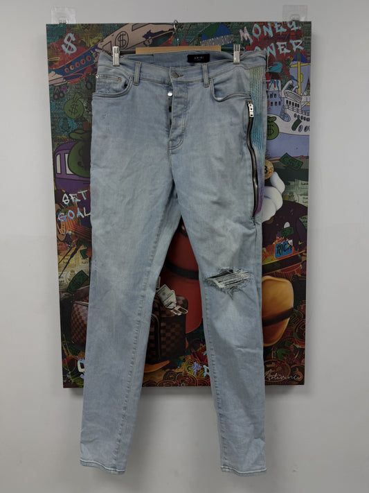 Amiri MX2 Zipper Multi Jeans Used 38 N/A