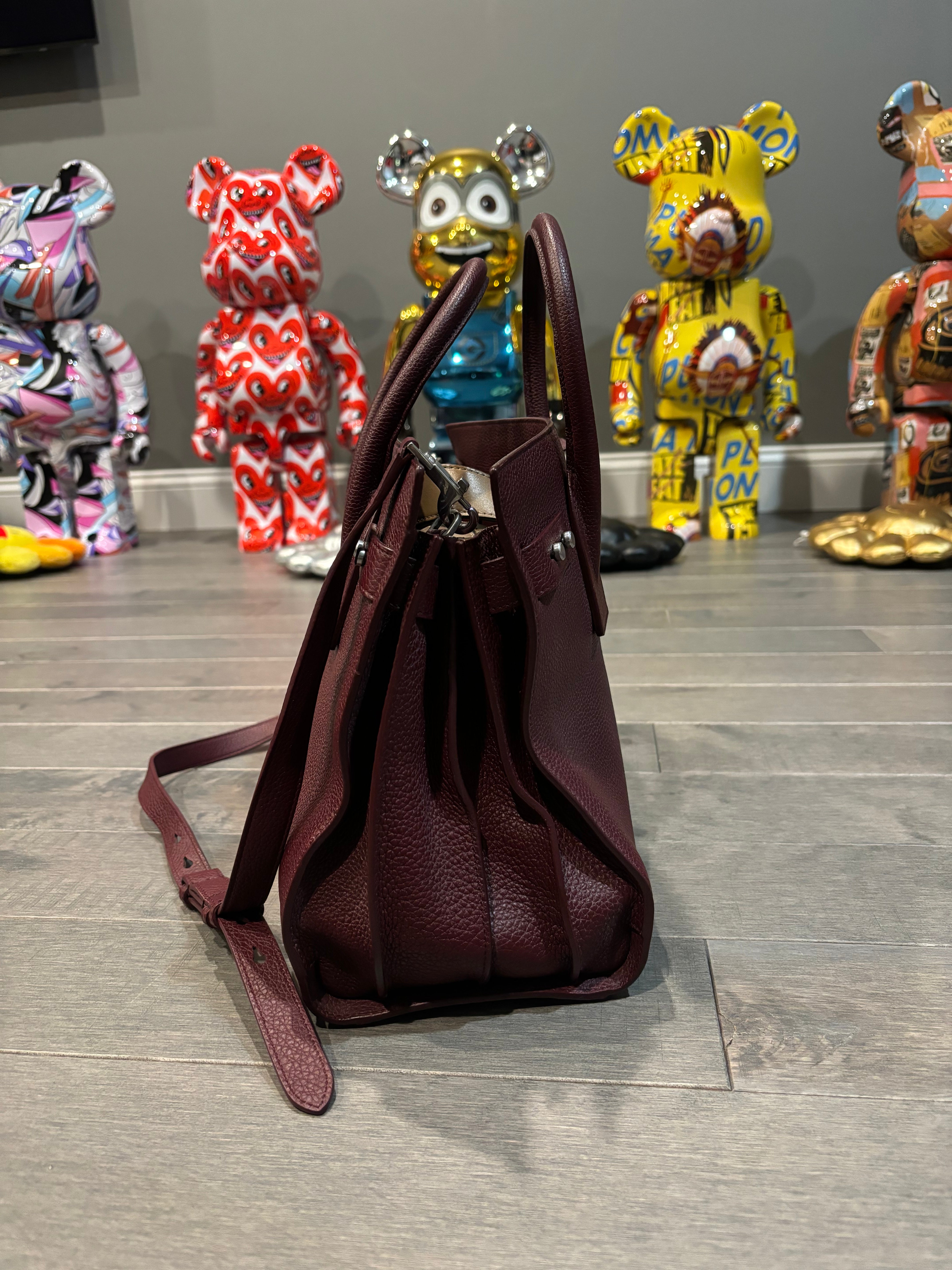 YSL Maroon Sac De Jour Tote Used