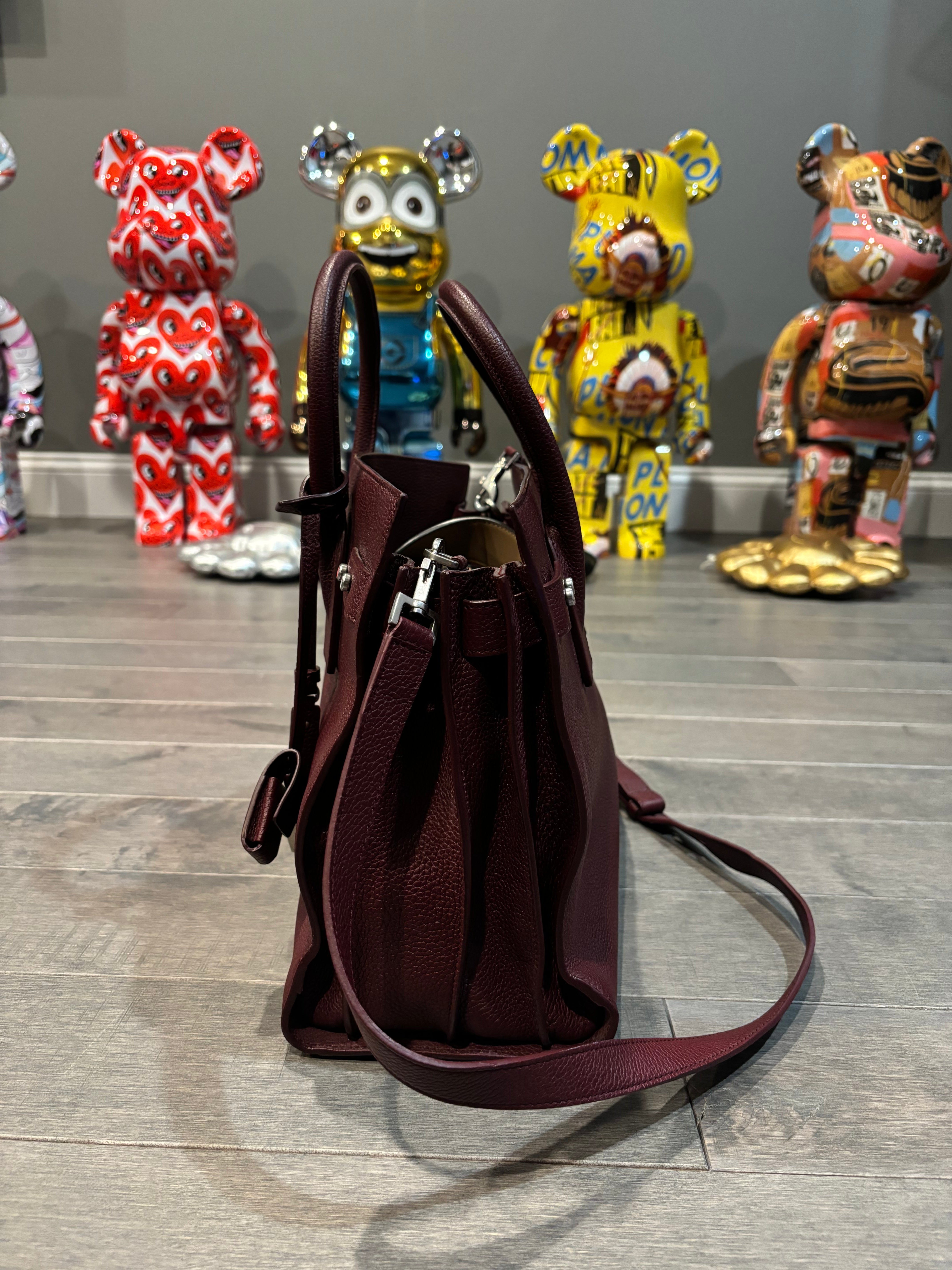 YSL Maroon Sac De Jour Tote Used