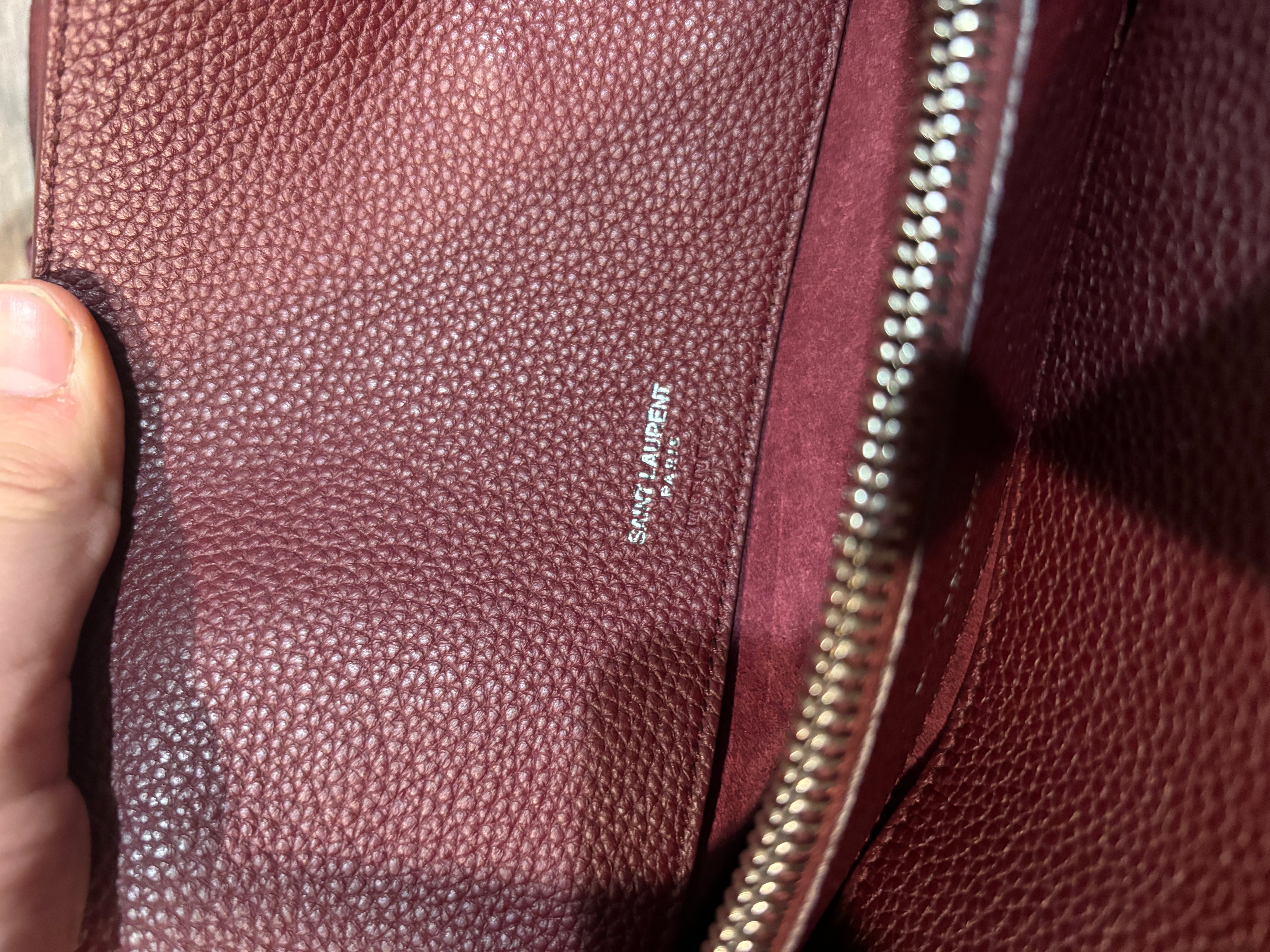 YSL Maroon Sac De Jour Tote Used