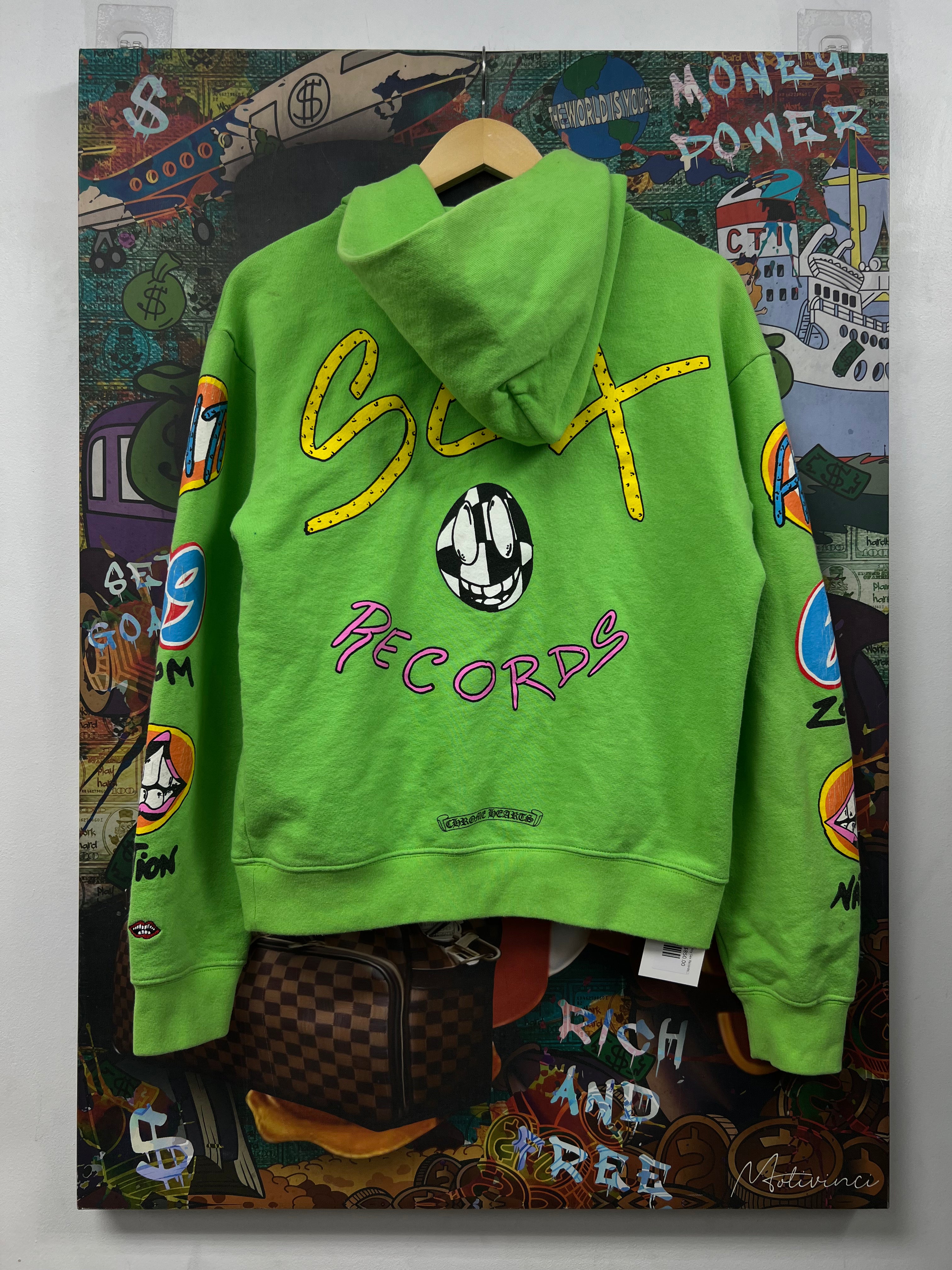 Chrome Hearts Green Matty Boy Sex Records Hoodie