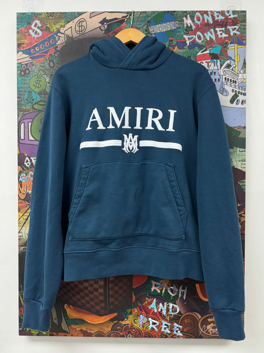 Amiri Blue MA Logo Hoodie  Used Medium N/A