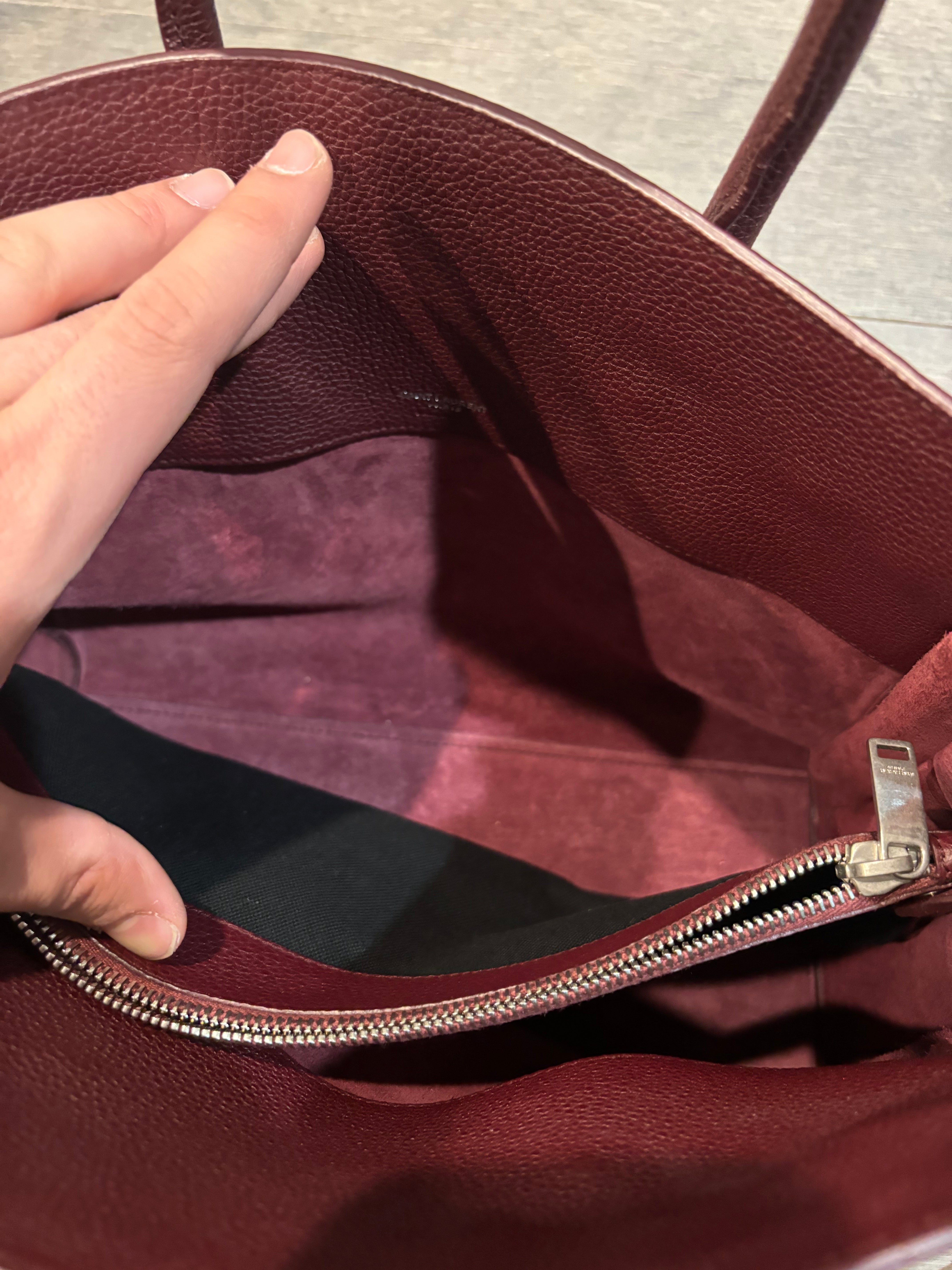 YSL Maroon Sac De Jour Tote Used