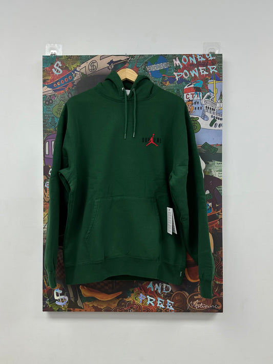 Supreme x Jordan Hoodie Green New Medium With Tags