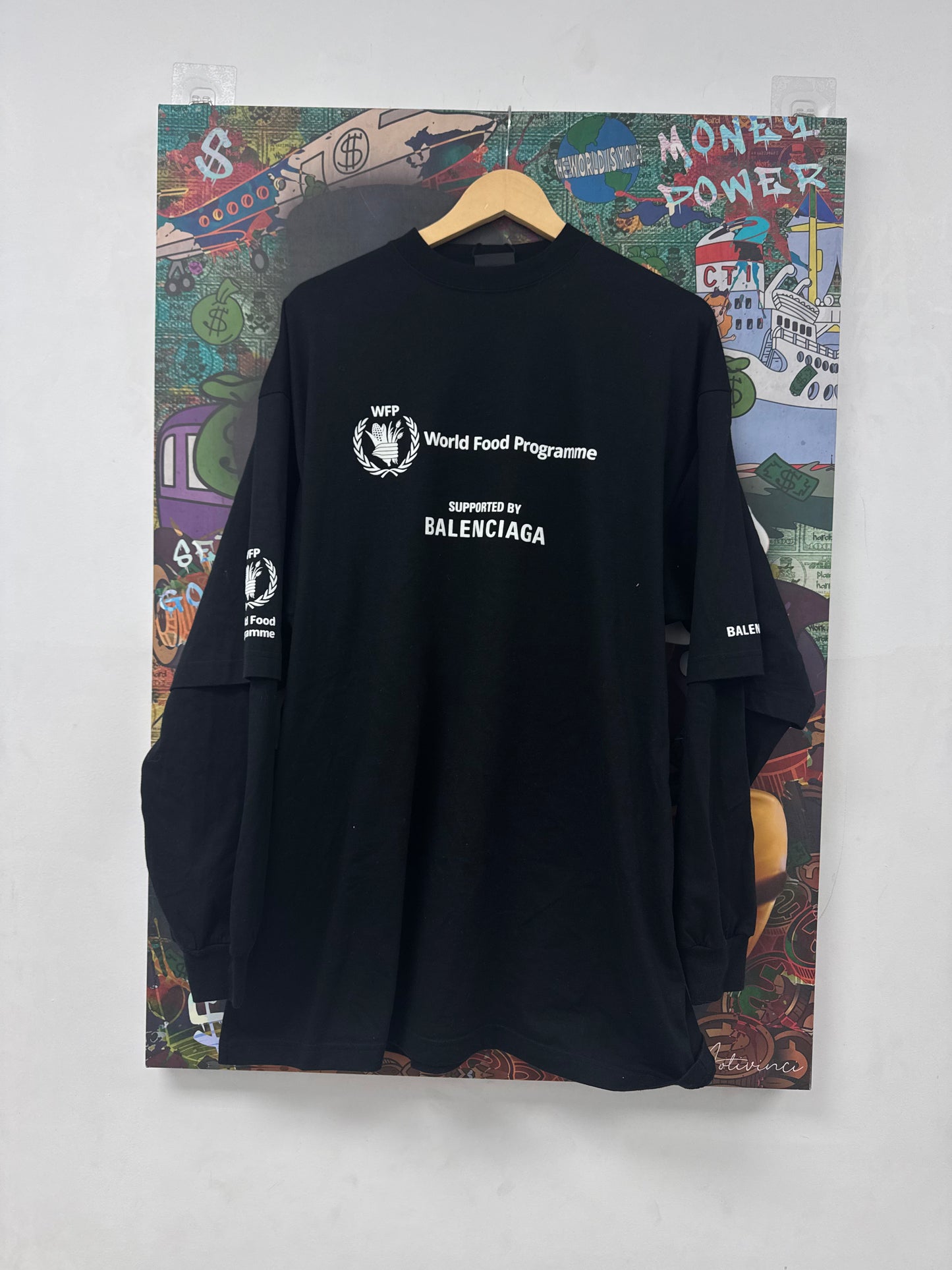 Balenciaga Food Programme Thermal LS Black New 1 (Fits Large) With Tags